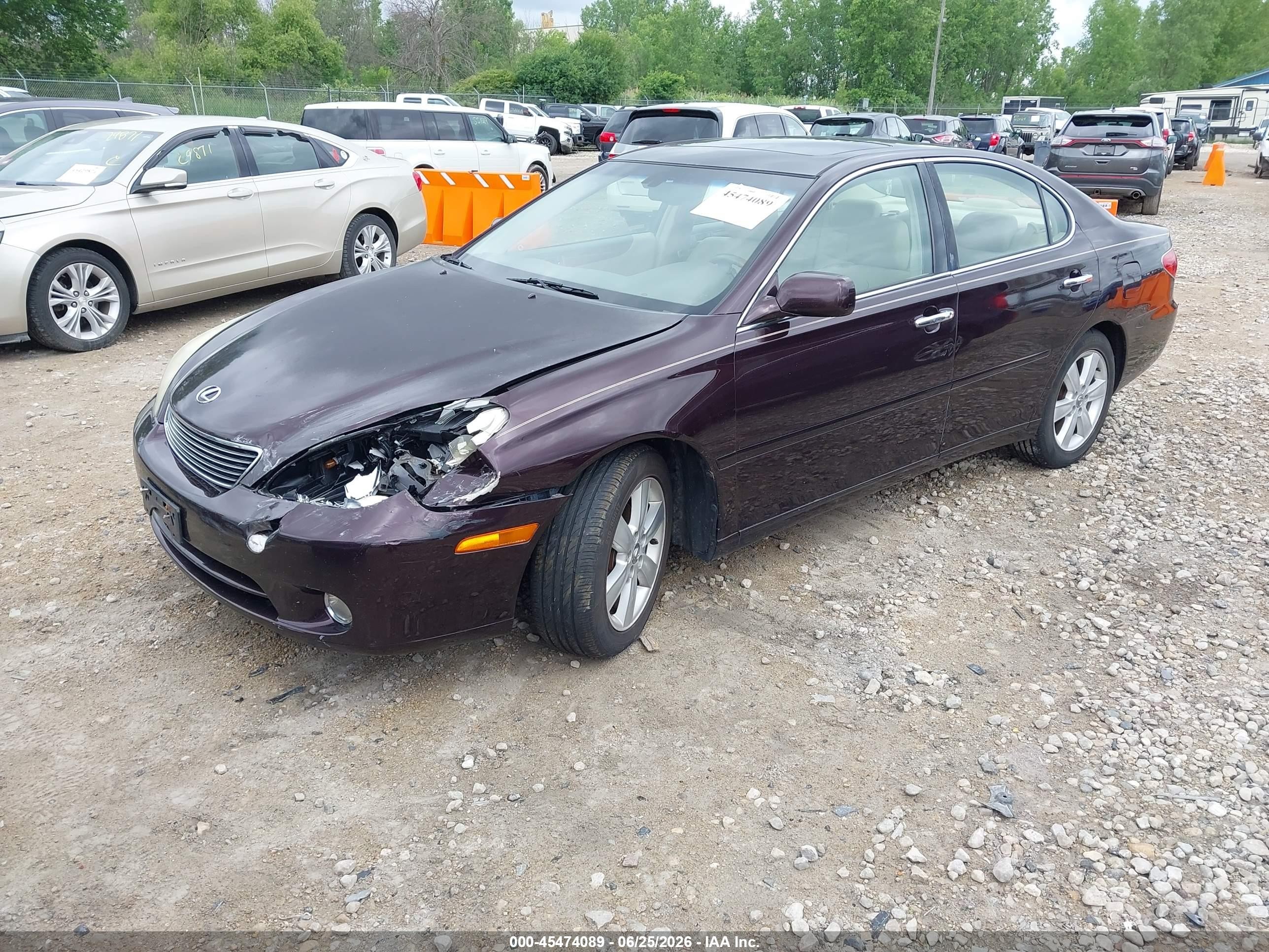 2005 Lexus Es 330 Black vin: JTHBA30G755072438