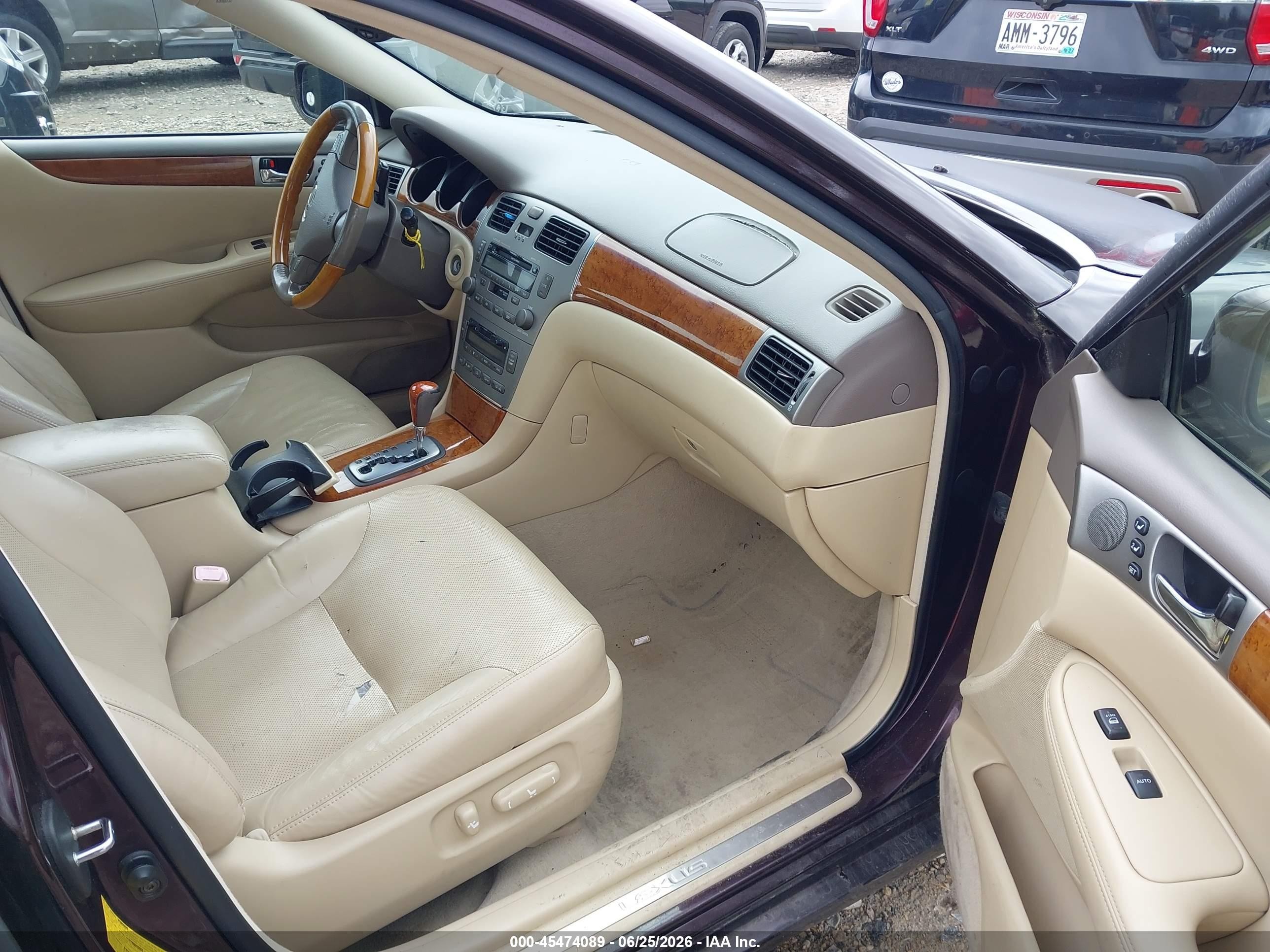 2005 Lexus Es 330 Black vin: JTHBA30G755072438