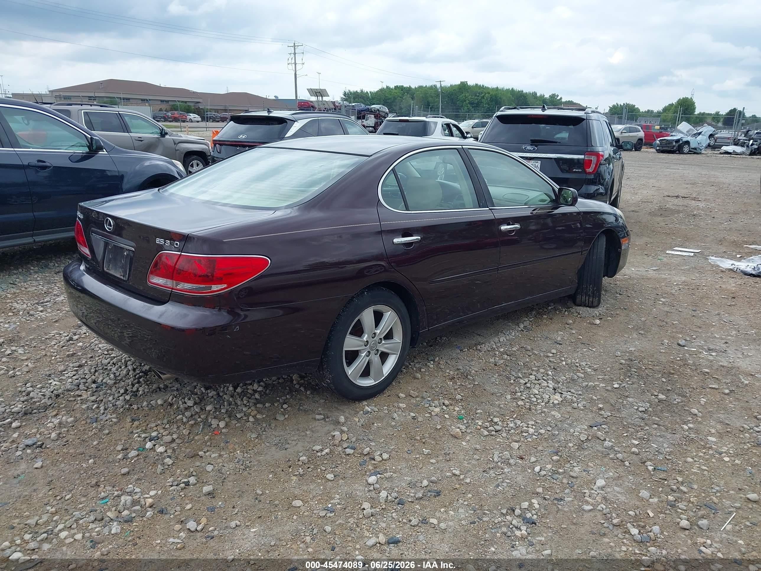 2005 Lexus Es 330 Black vin: JTHBA30G755072438