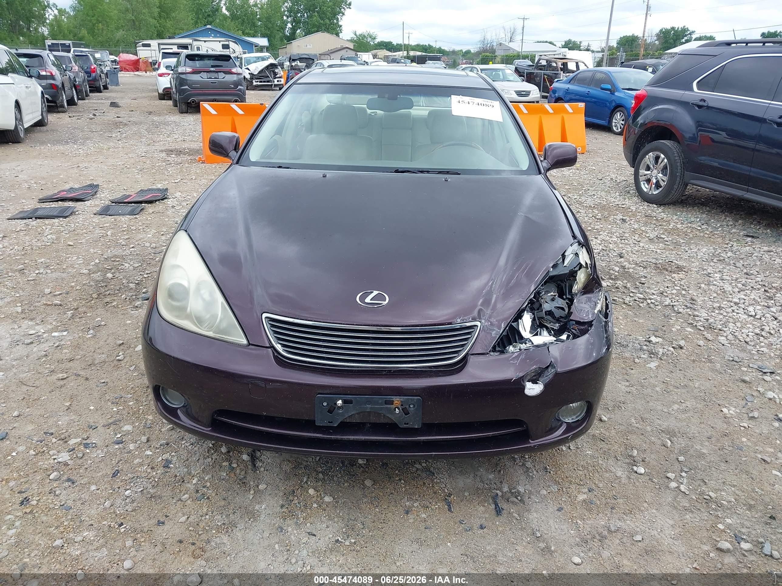 2005 Lexus Es 330 Black vin: JTHBA30G755072438