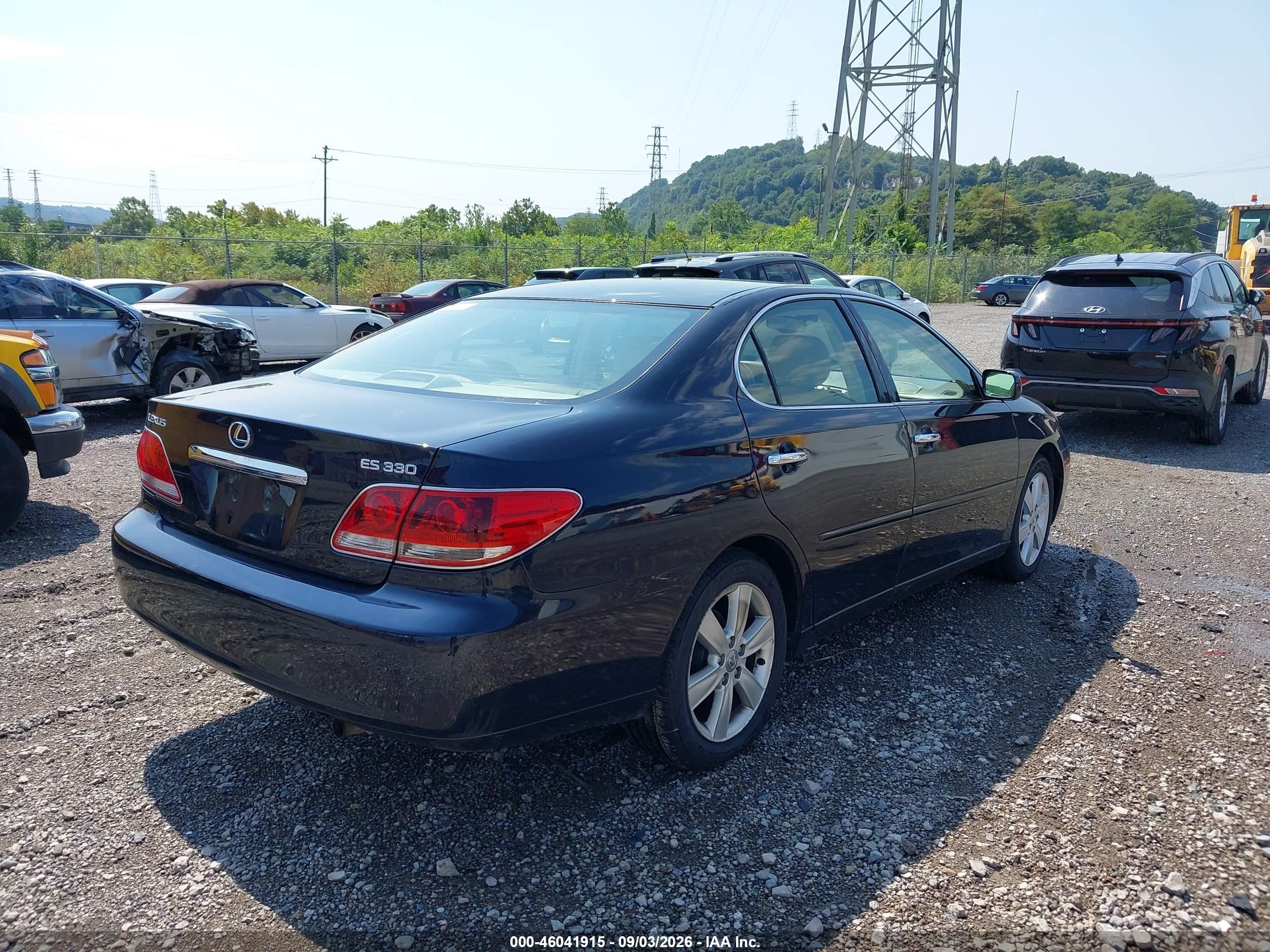 2005 Lexus Es 330   Blue vin: JTHBA30G755095900