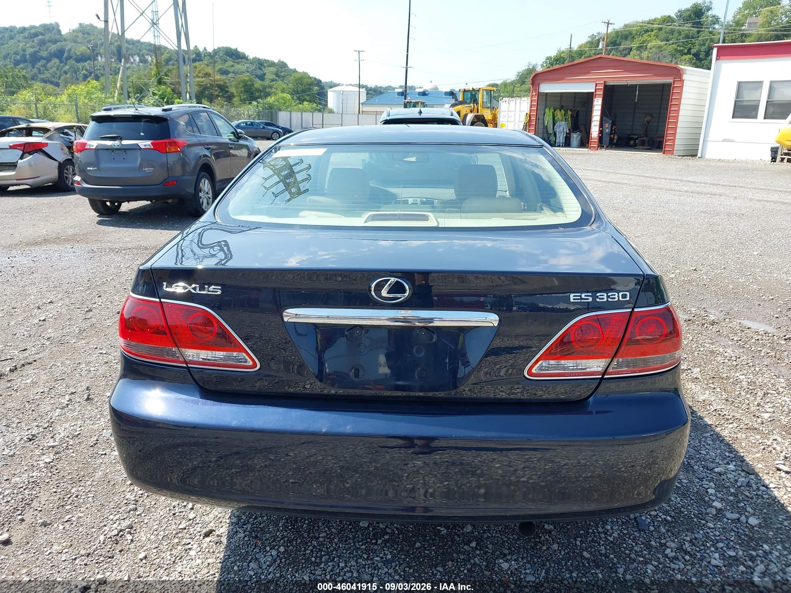 2005 Lexus Es 330   Blue vin: JTHBA30G755095900