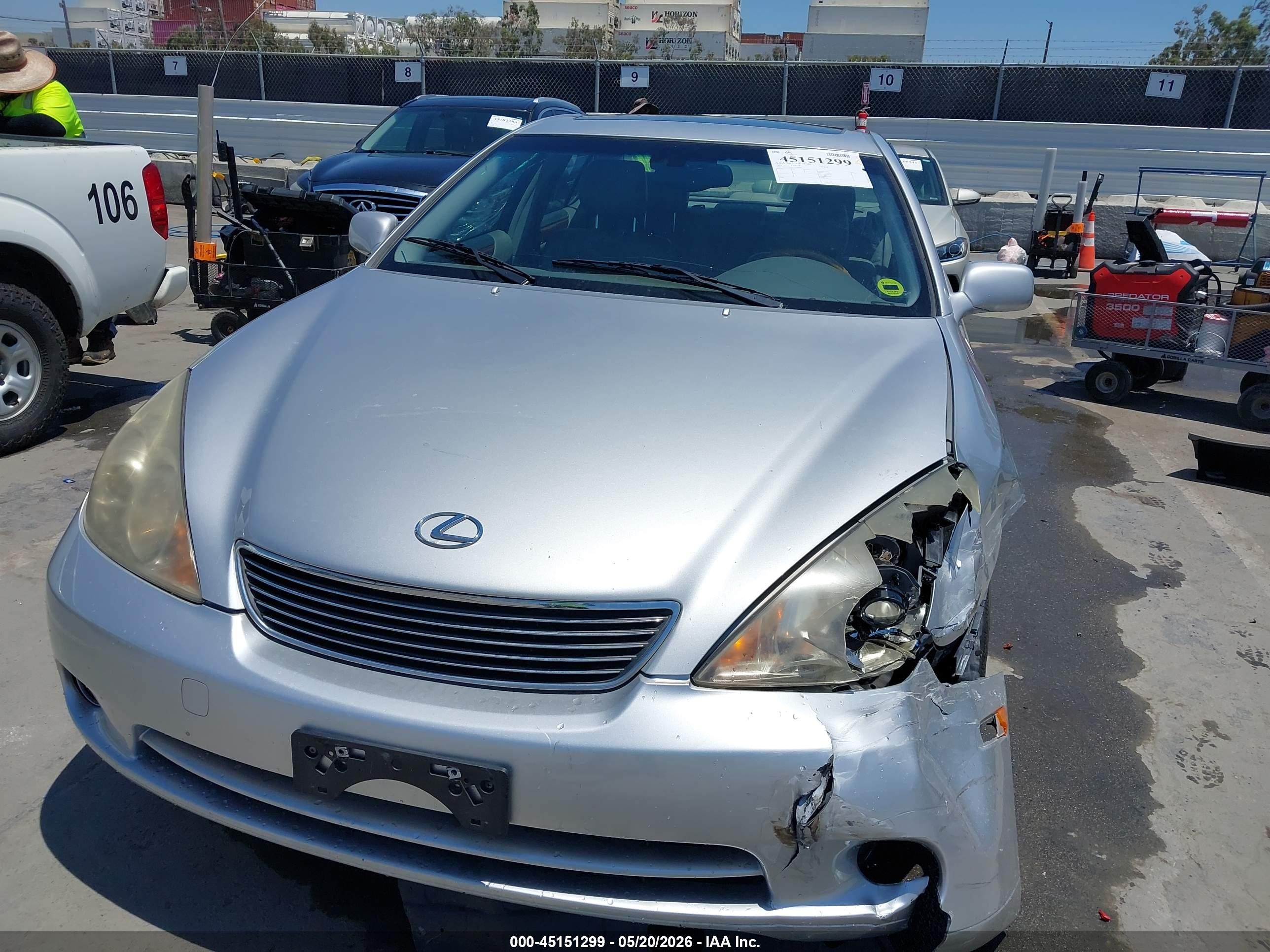 2005 Lexus Es 330   Silver vin: JTHBA30G755100965