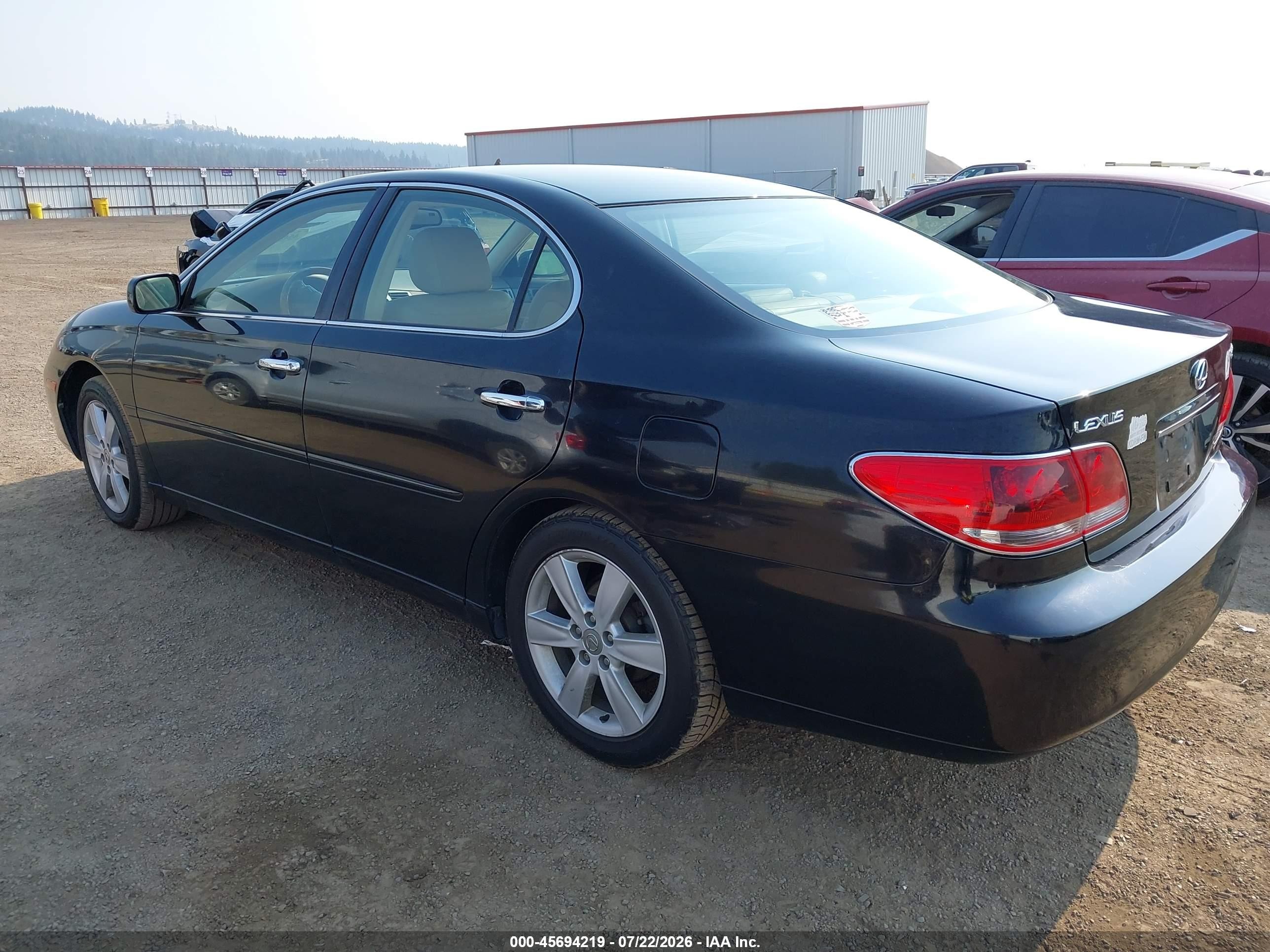 2005 Lexus Es 330 Black vin: JTHBA30G755120357