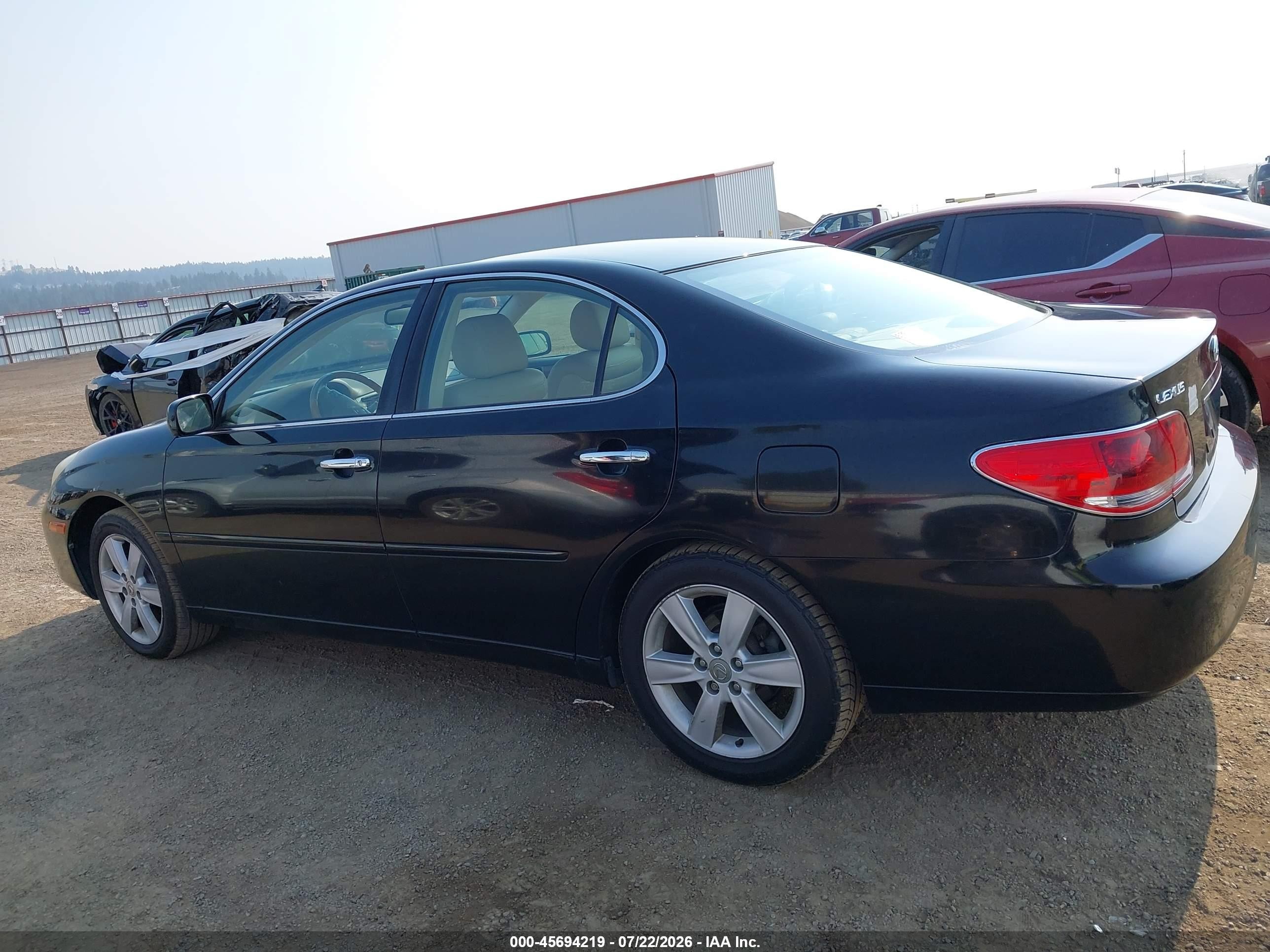 2005 Lexus Es 330 Black vin: JTHBA30G755120357