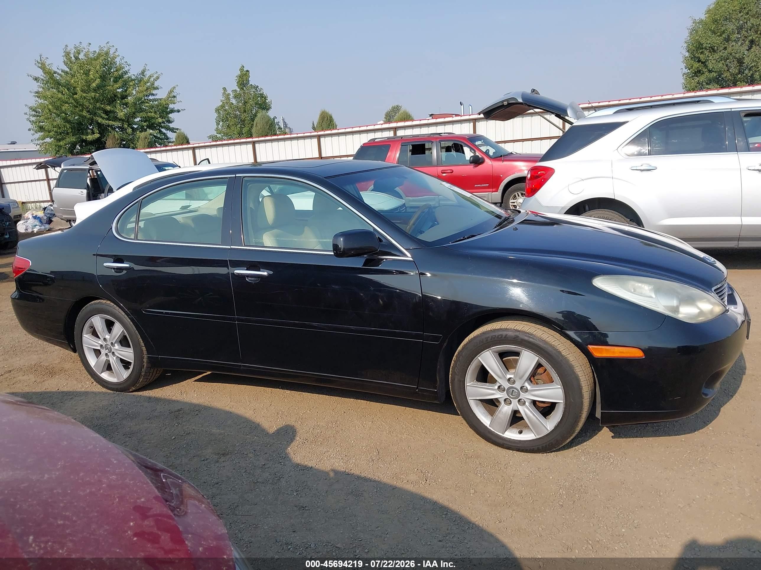 2005 Lexus Es 330 Black vin: JTHBA30G755120357