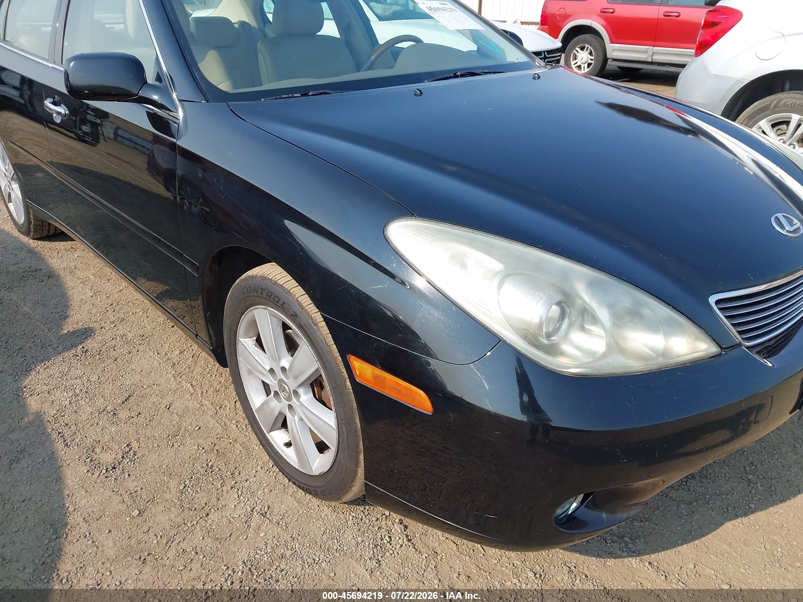 2005 Lexus Es 330 Black vin: JTHBA30G755120357