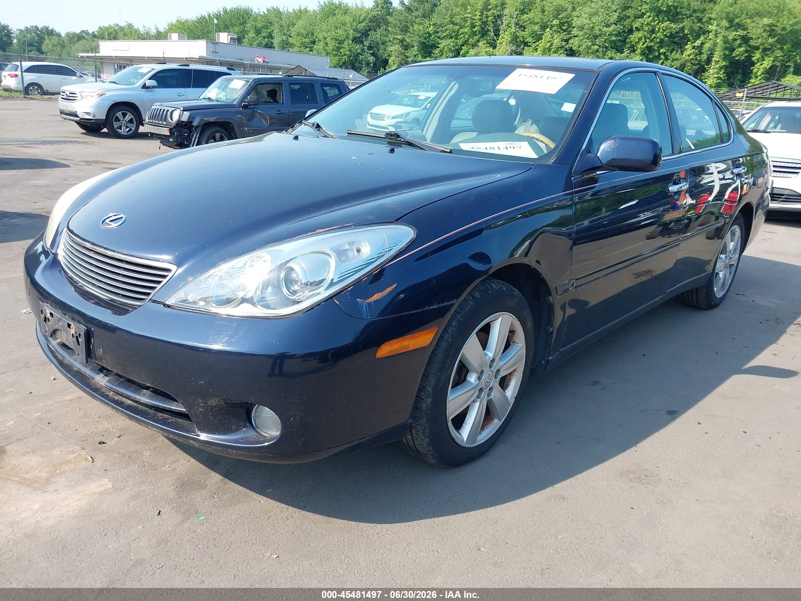 2005 Lexus Es 330   Blue vin: JTHBA30G755122223
