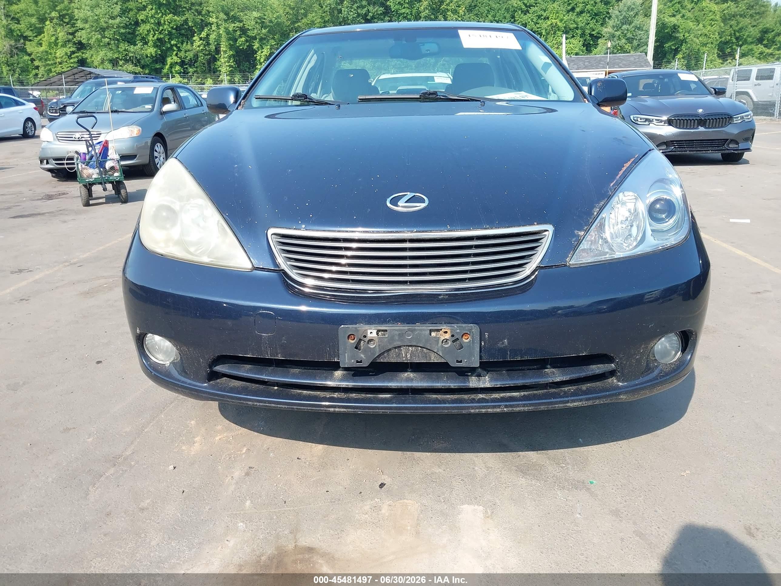 2005 Lexus Es 330   Blue vin: JTHBA30G755122223