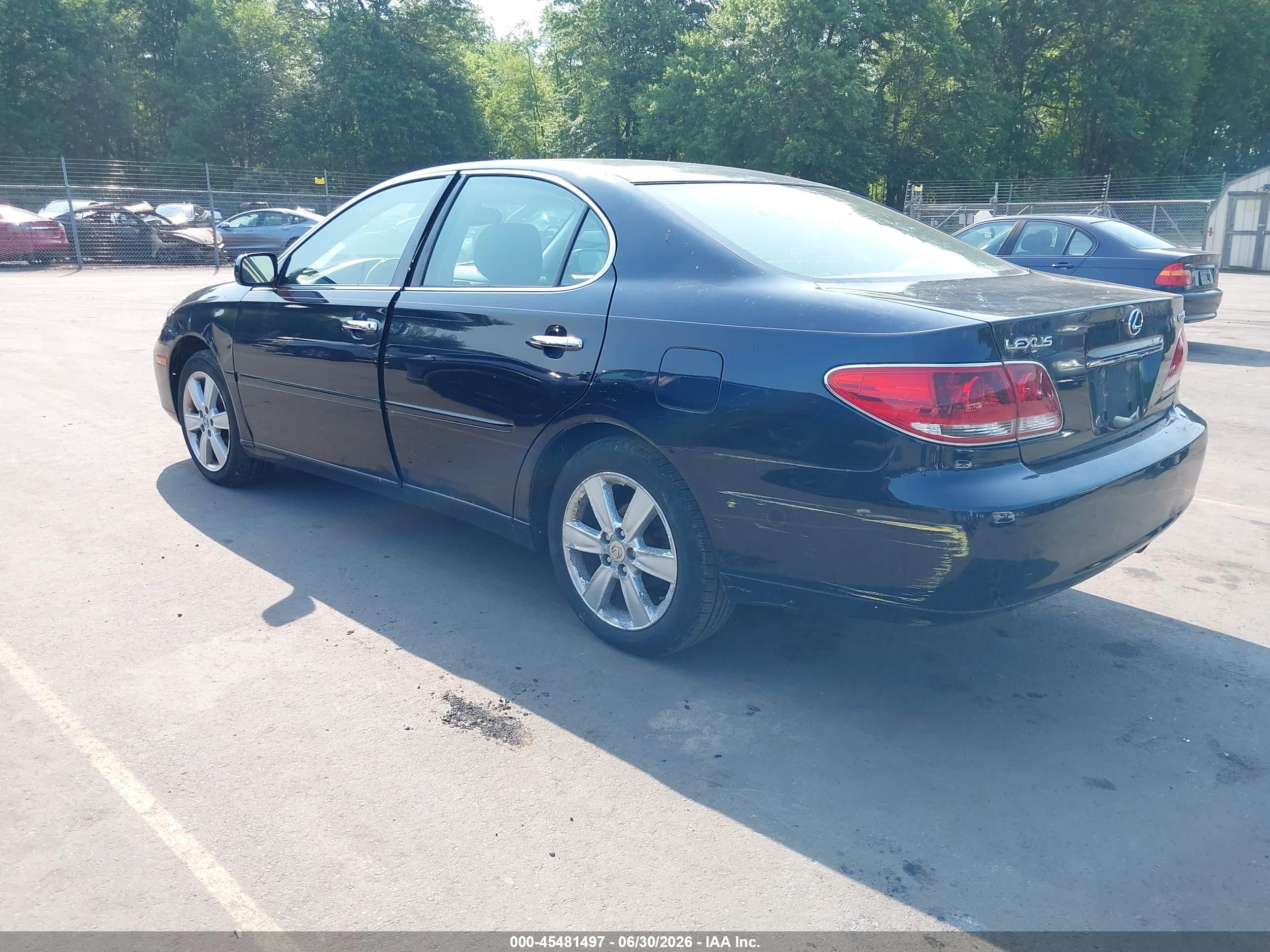 2005 Lexus Es 330   Blue vin: JTHBA30G755122223