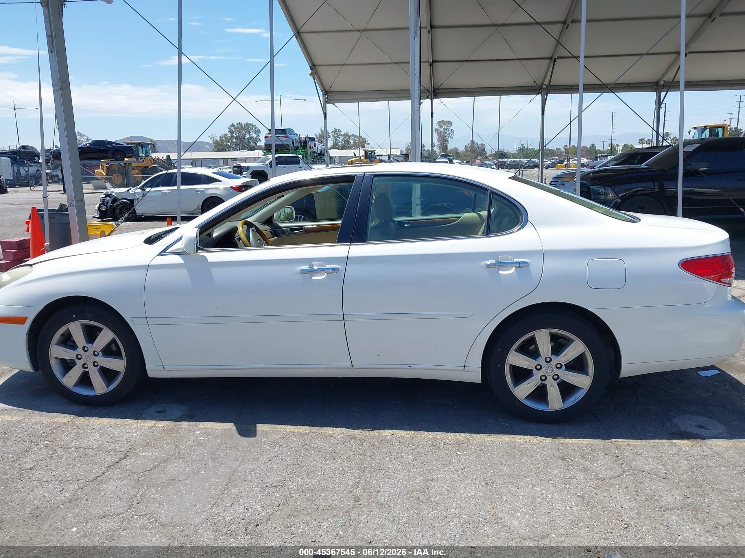 2005 Lexus Es 330   White vin: JTHBA30G755135568