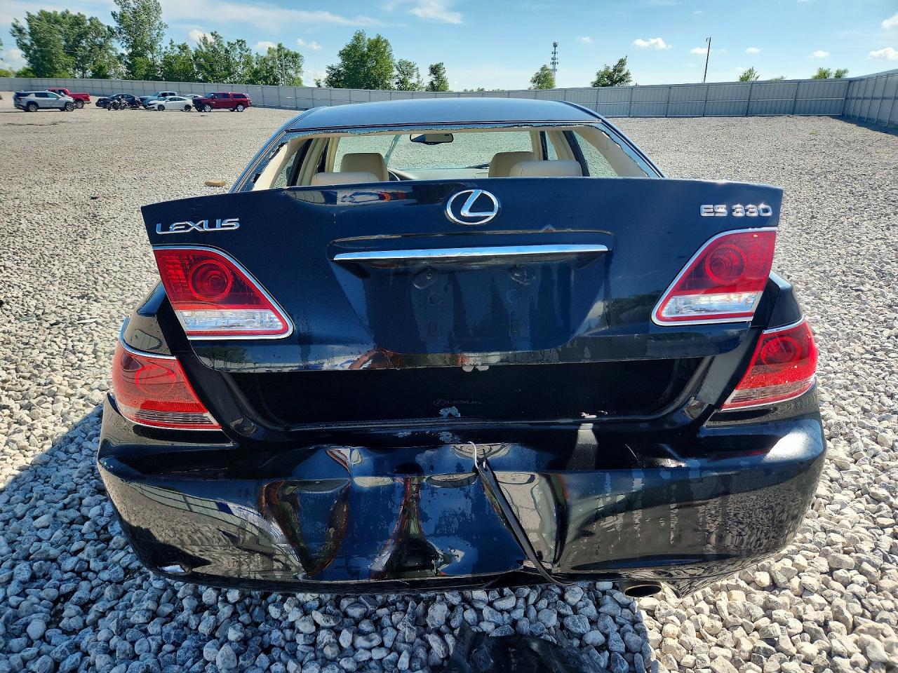2005 Lexus Es 330 Black vin: JTHBA30G755136560