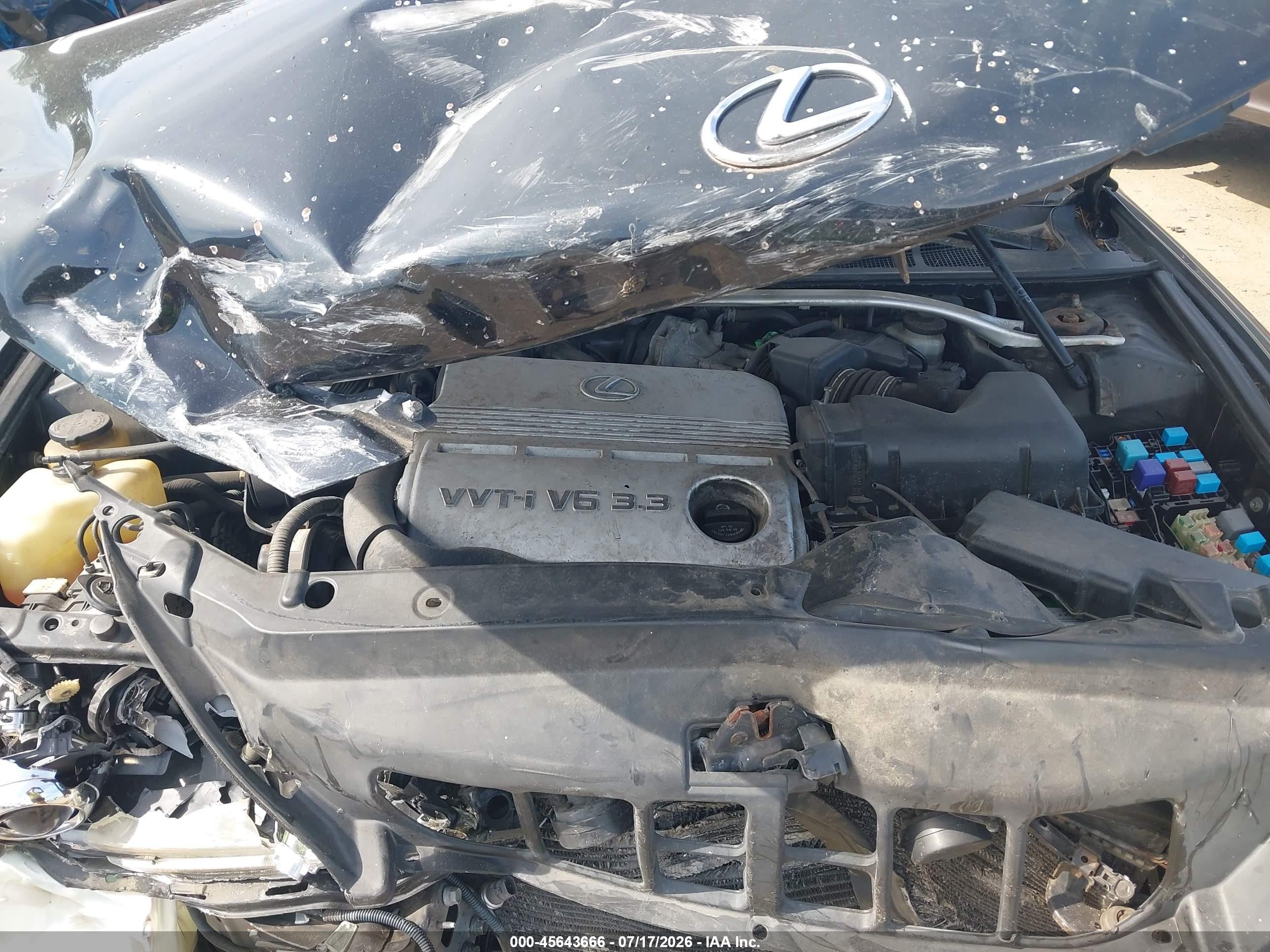 2006 Lexus Es 330   Black vin: JTHBA30G765150315