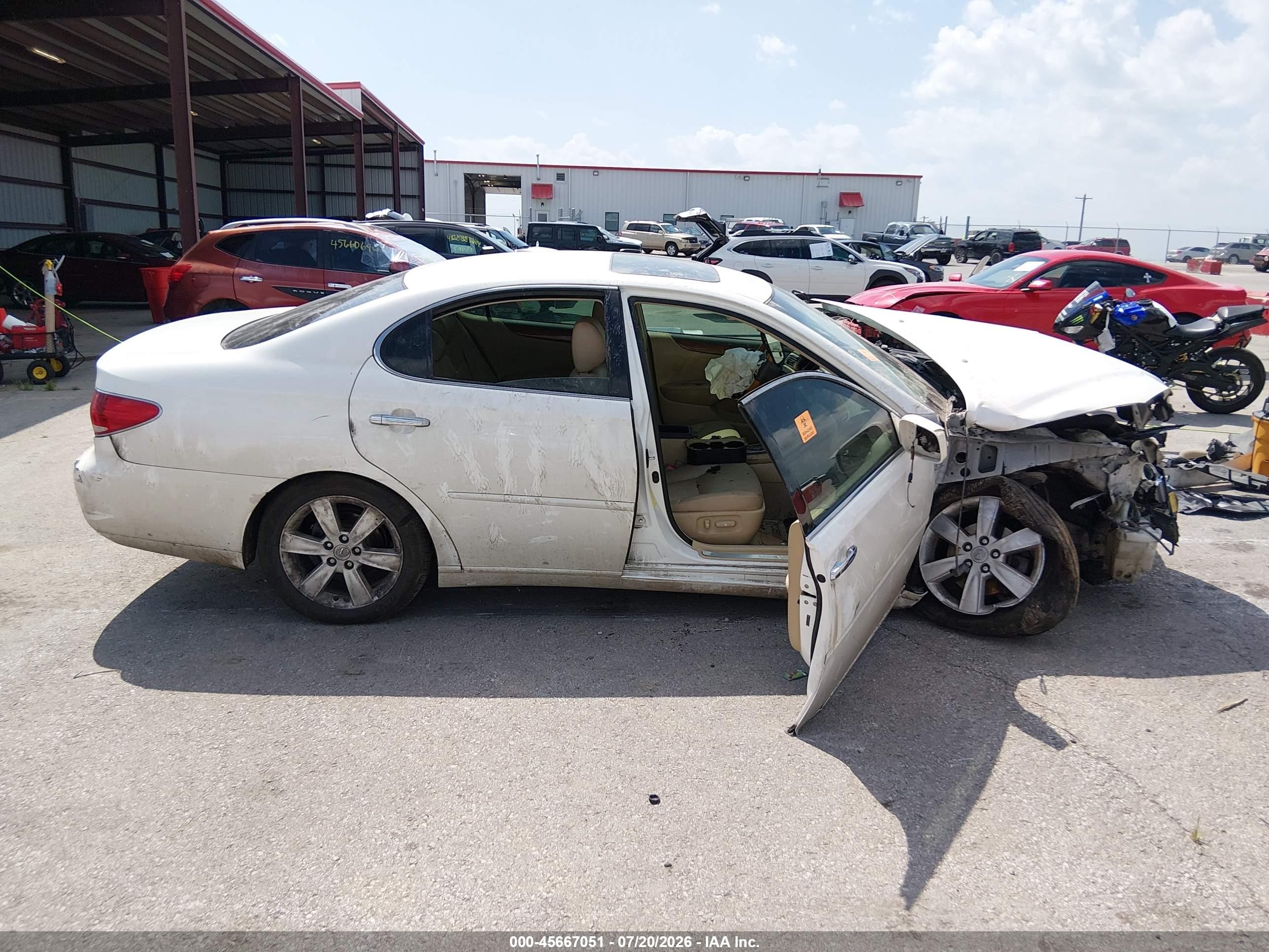 2006 Lexus Es 330   Белый vin: JTHBA30G765155353