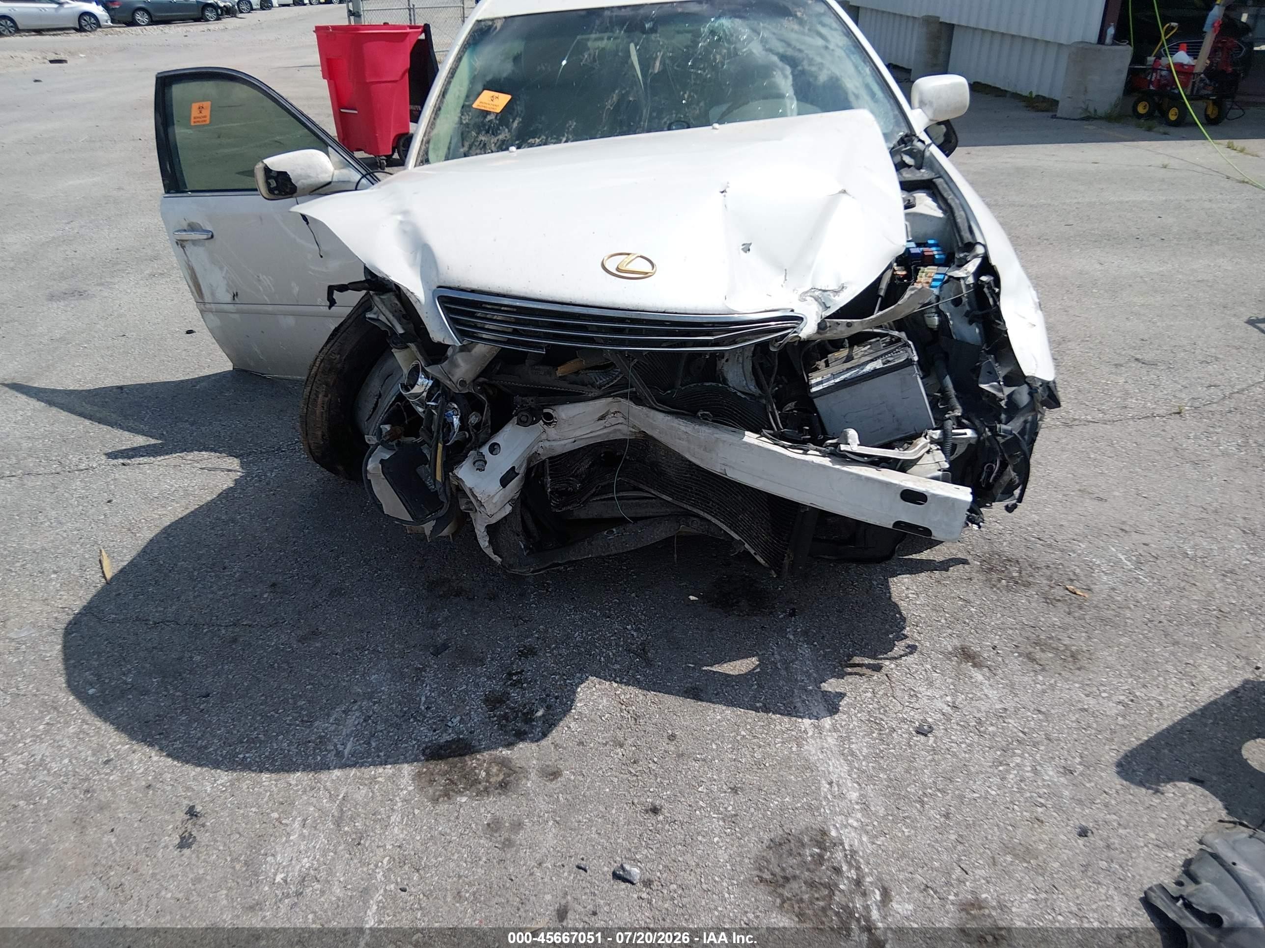 2006 Lexus Es 330   Белый vin: JTHBA30G765155353