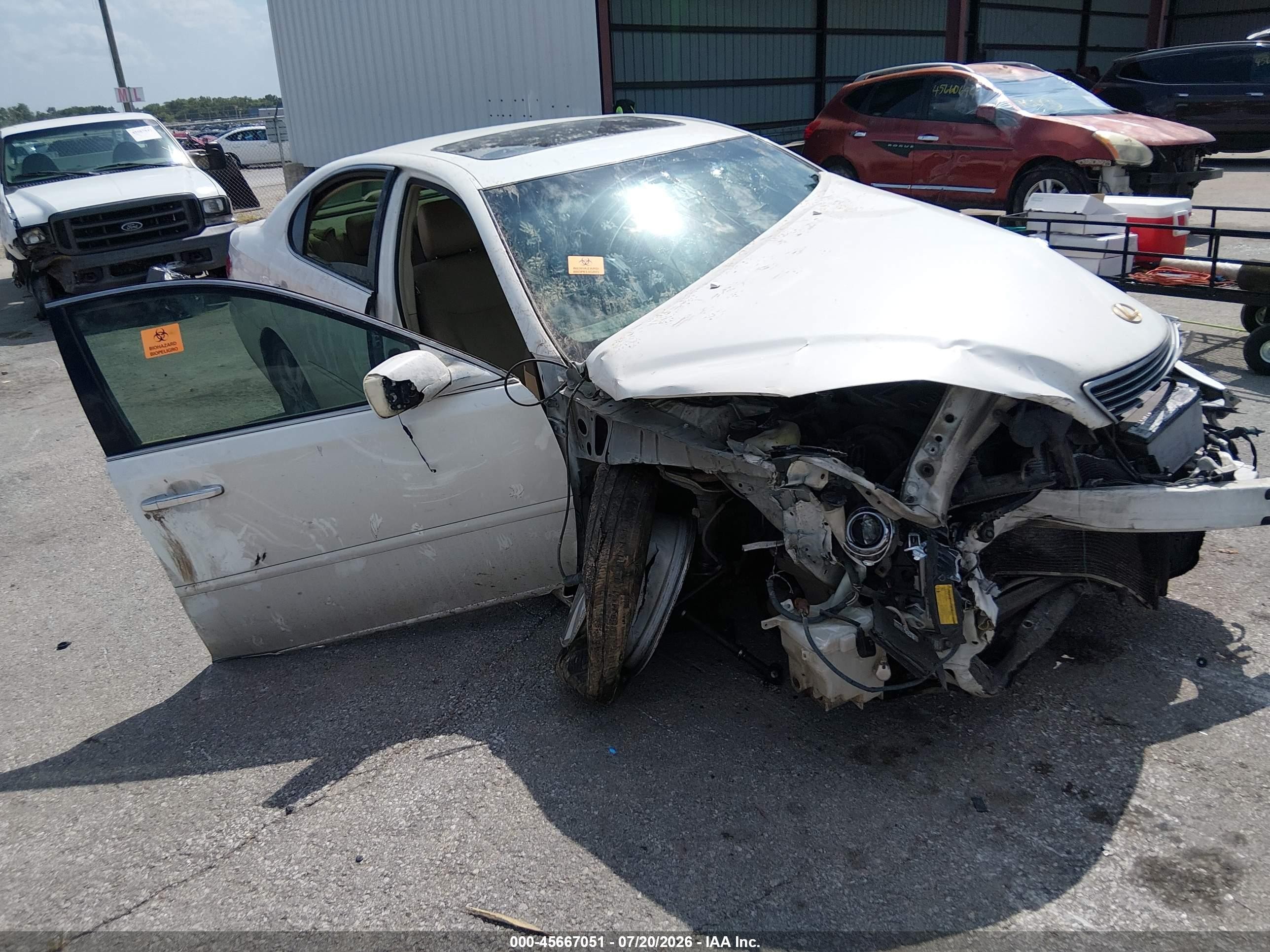 2006 Lexus Es 330   Белый vin: JTHBA30G765155353
