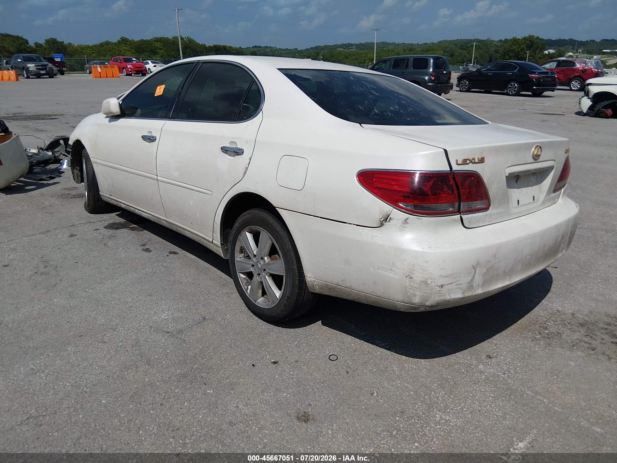 2006 Lexus Es 330   Белый vin: JTHBA30G765155353