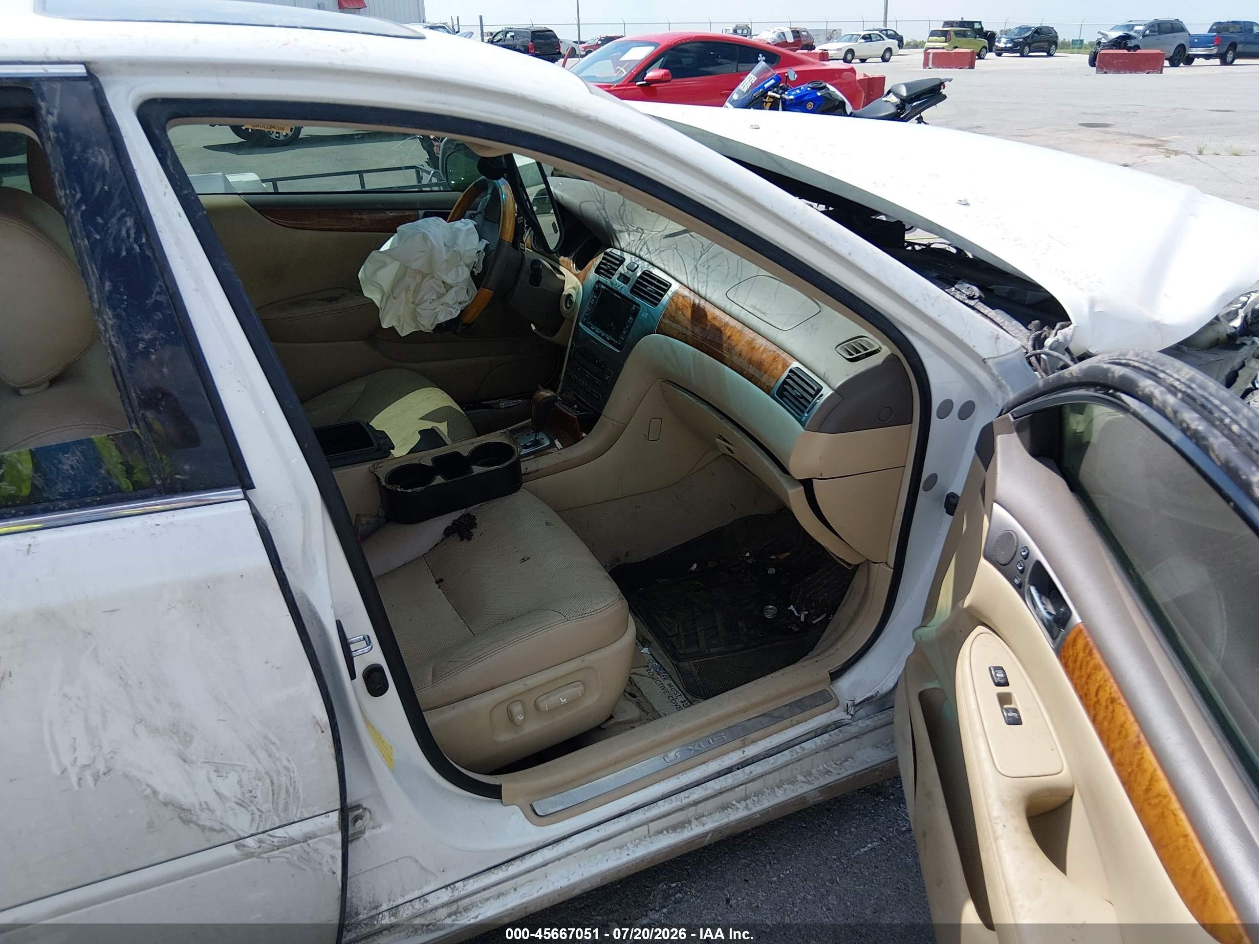 2006 Lexus Es 330   Белый vin: JTHBA30G765155353