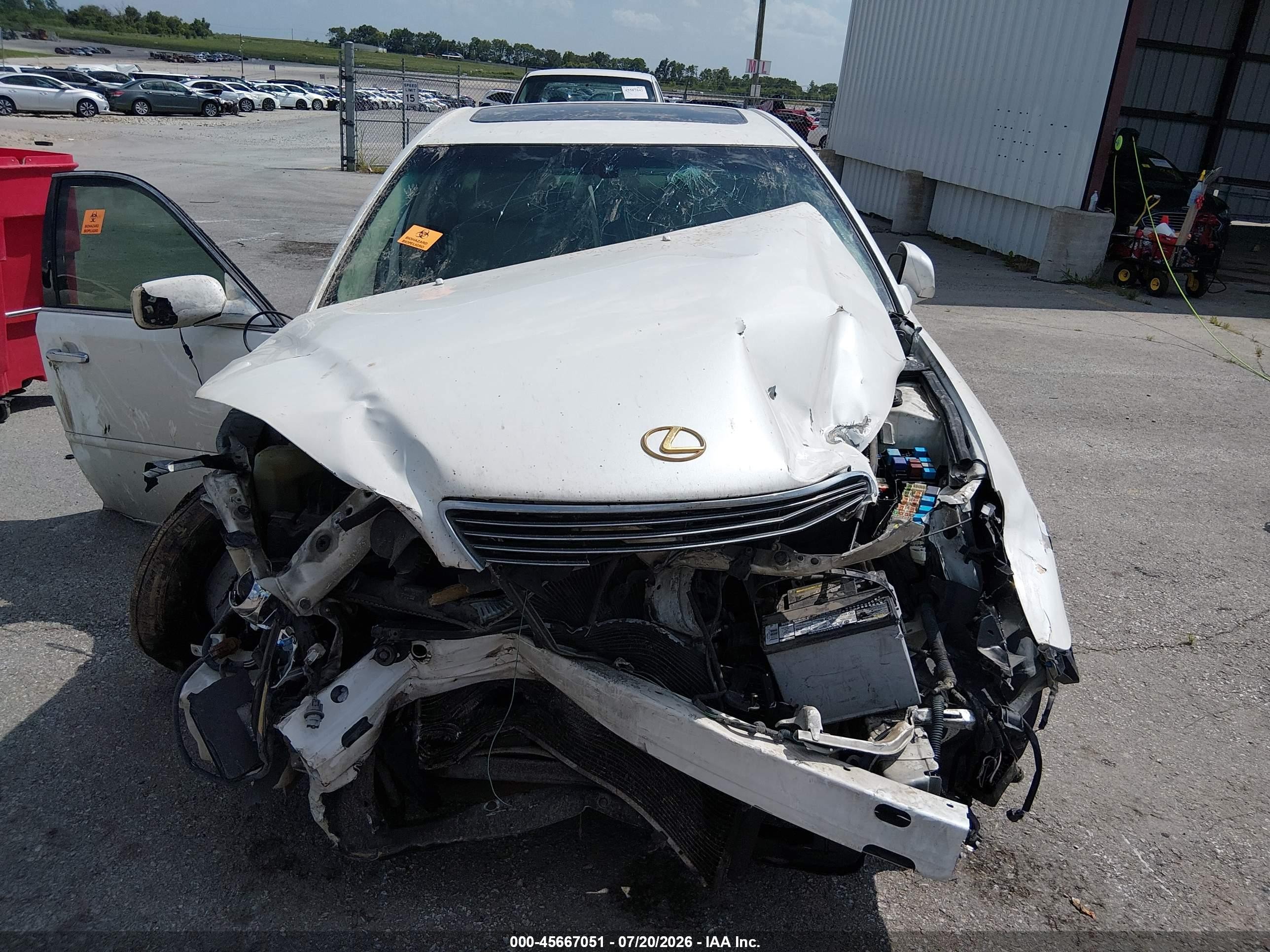2006 Lexus Es 330   Белый vin: JTHBA30G765155353
