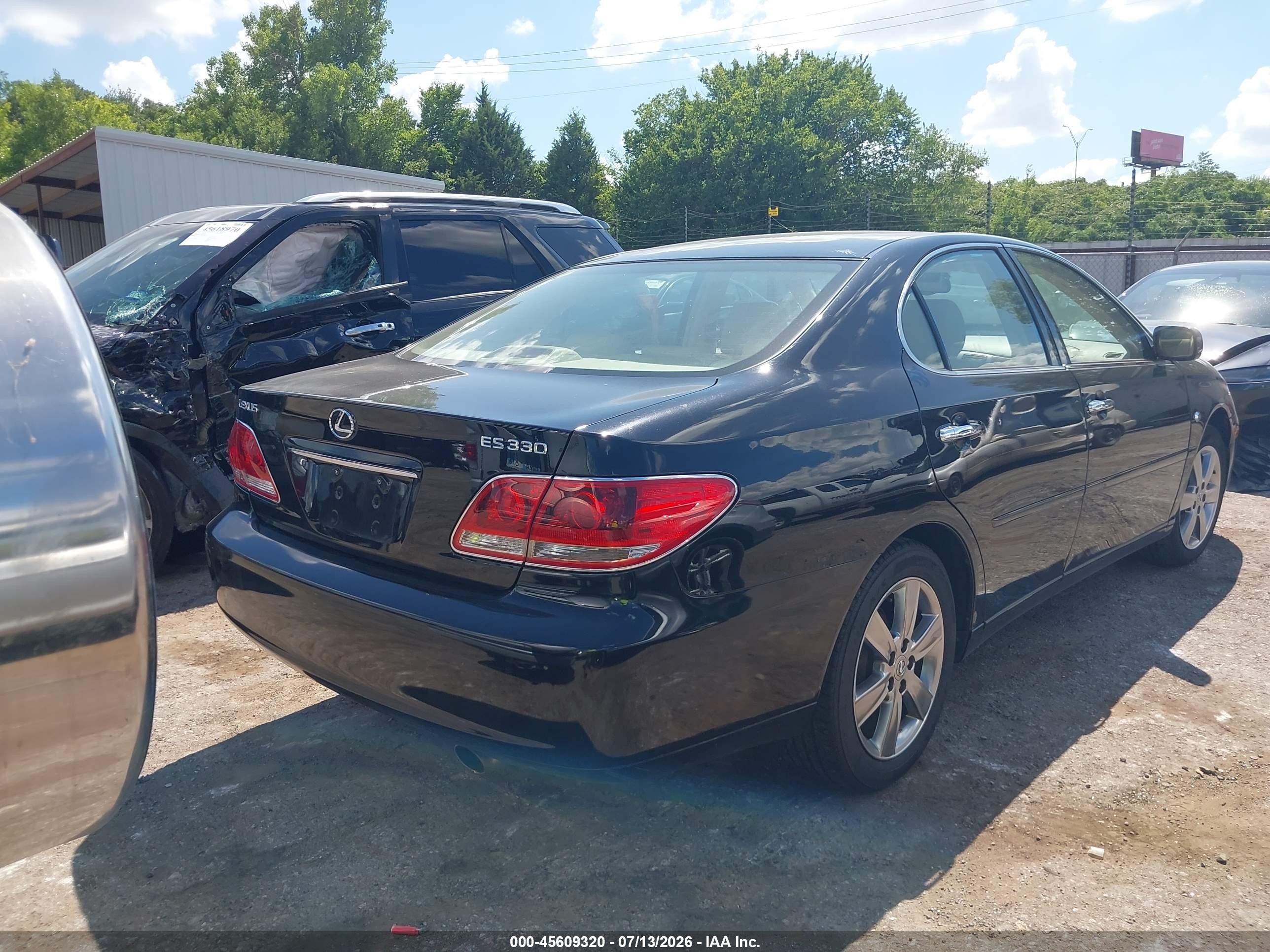 2006 Lexus Es 330   Black vin: JTHBA30G765155546