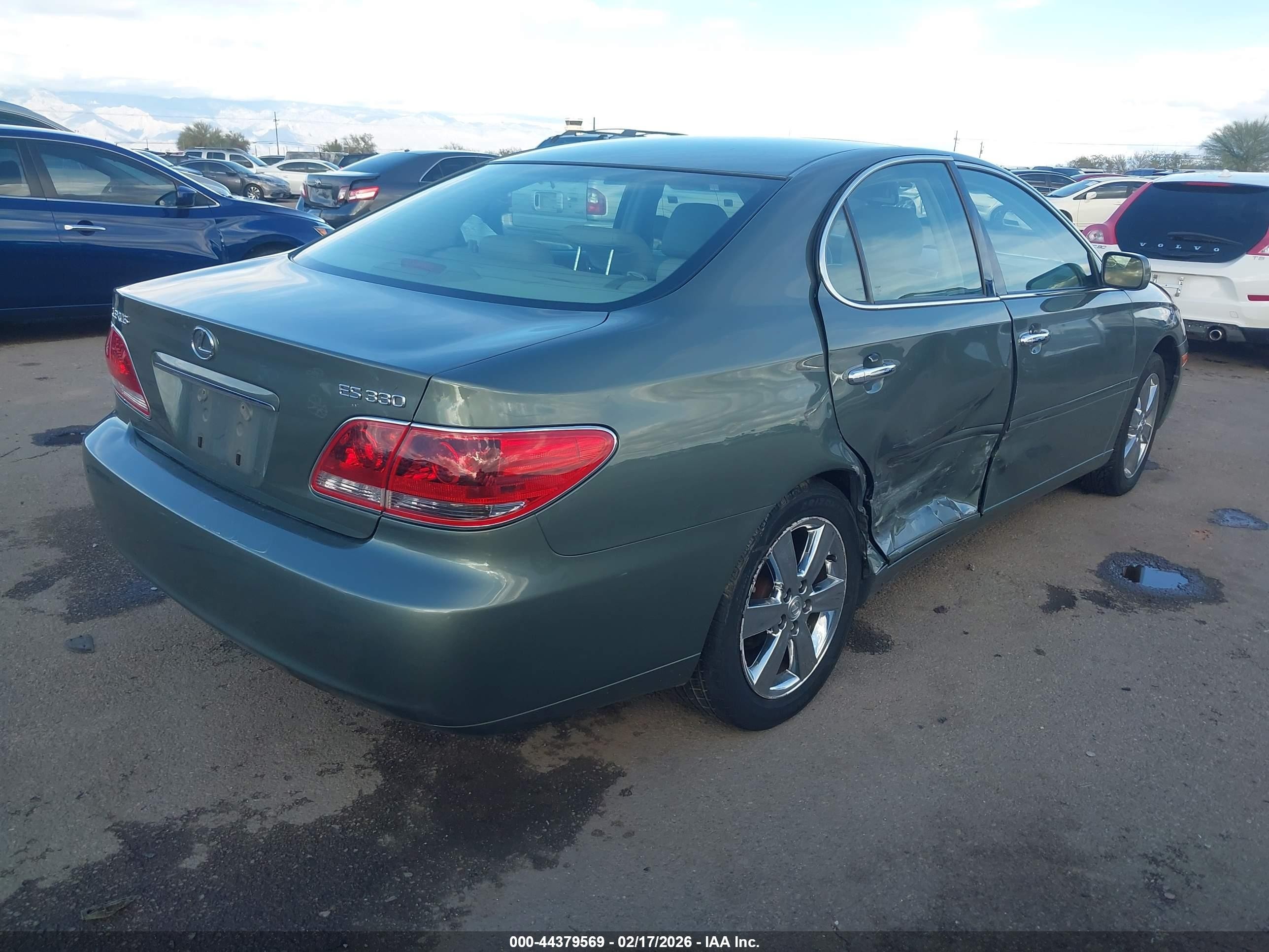 2006 Lexus Es 330   Green vin: JTHBA30G765158284
