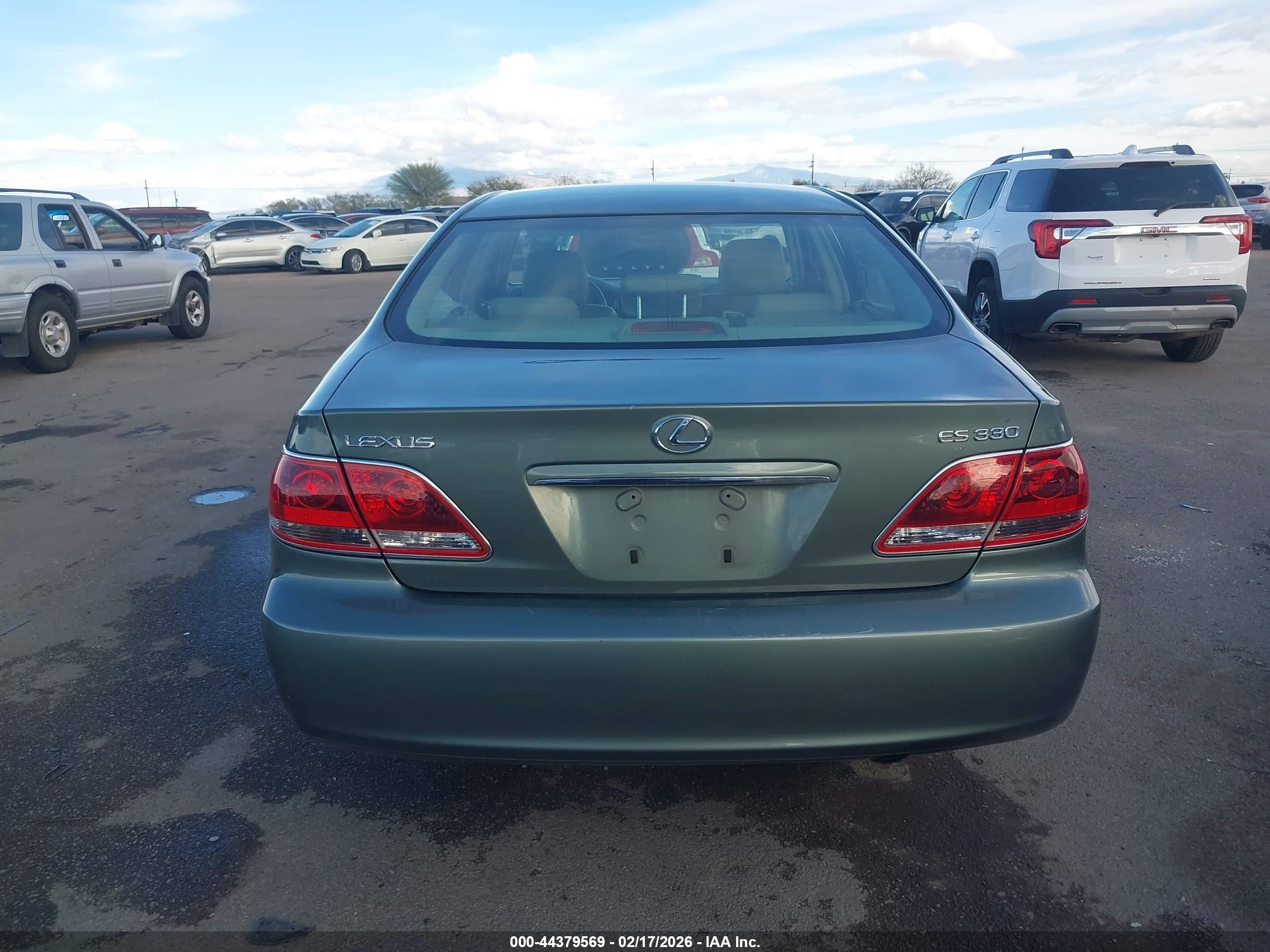 2006 Lexus Es 330   Green vin: JTHBA30G765158284