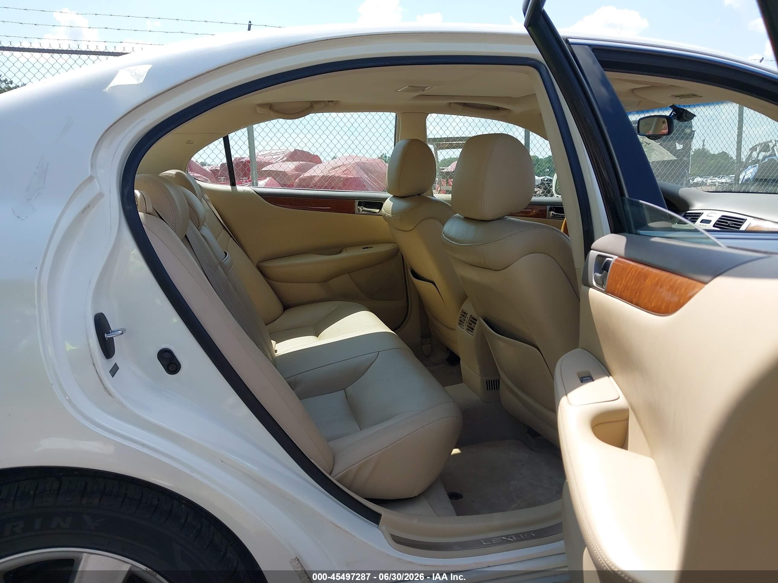 2006 Lexus Es 330   White vin: JTHBA30G765173769