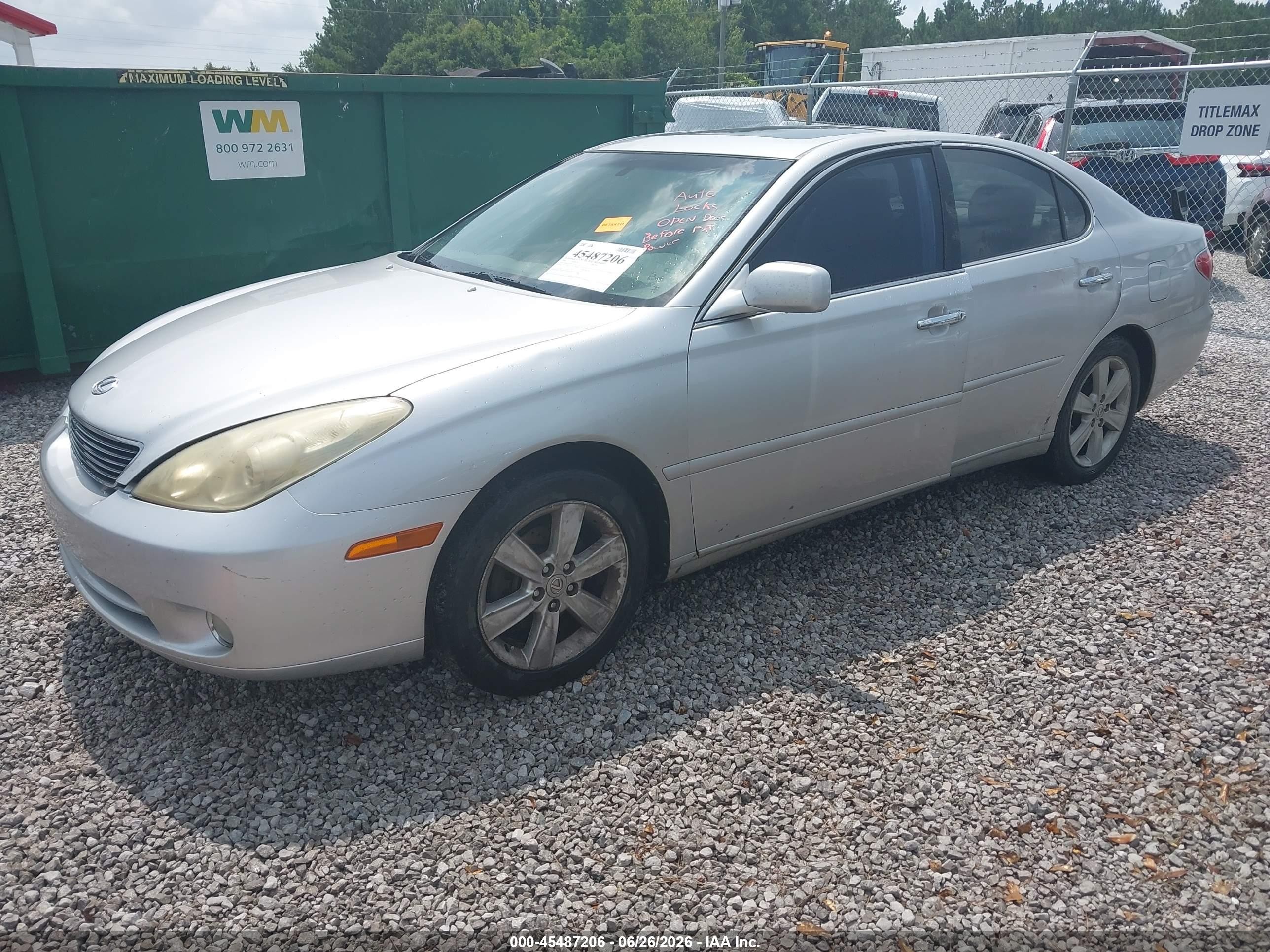 2006 Lexus Es 330   Silver vin: JTHBA30G765174212