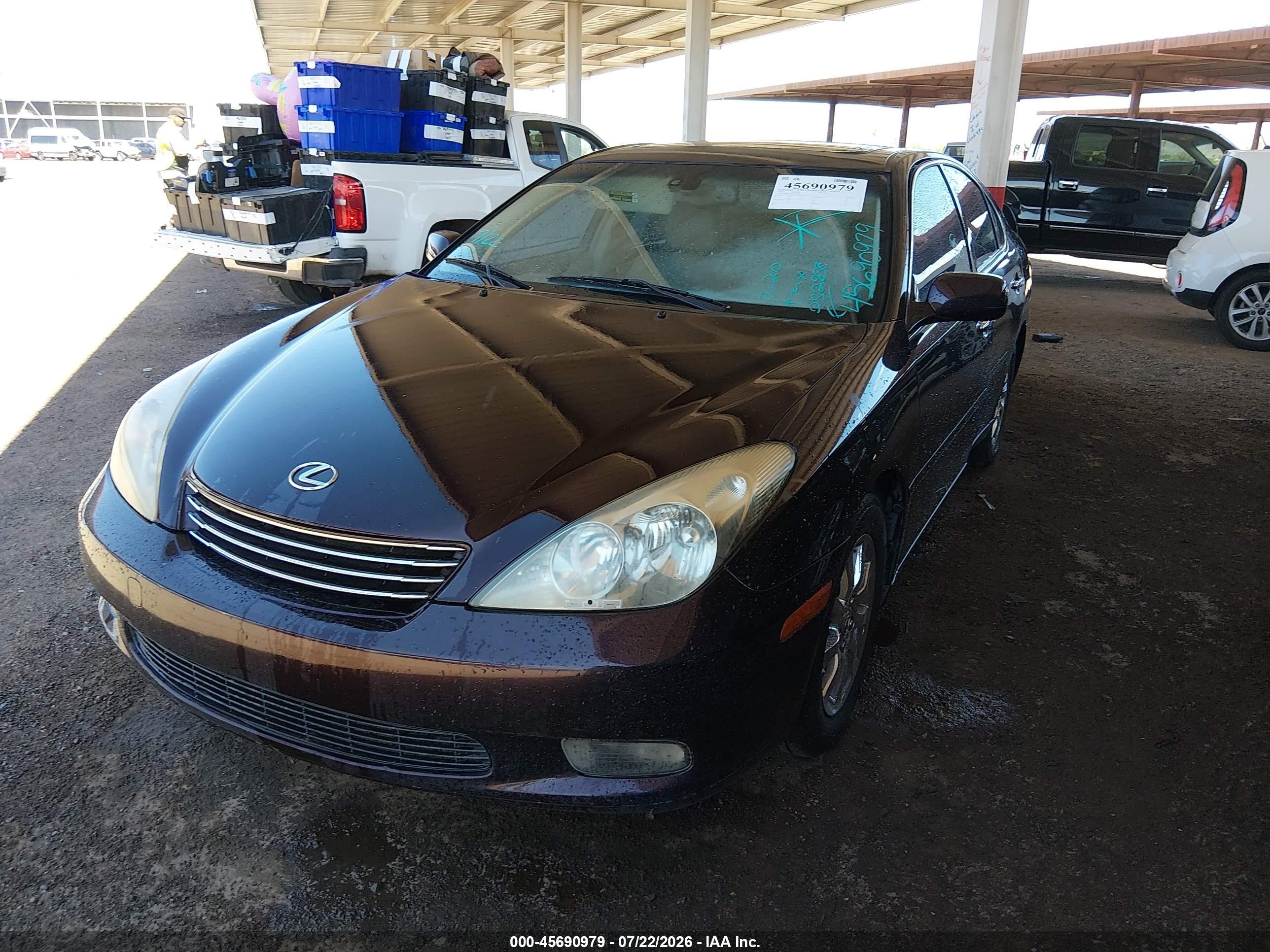 2004 Lexus Es 330   Purple vin: JTHBA30G845052858
