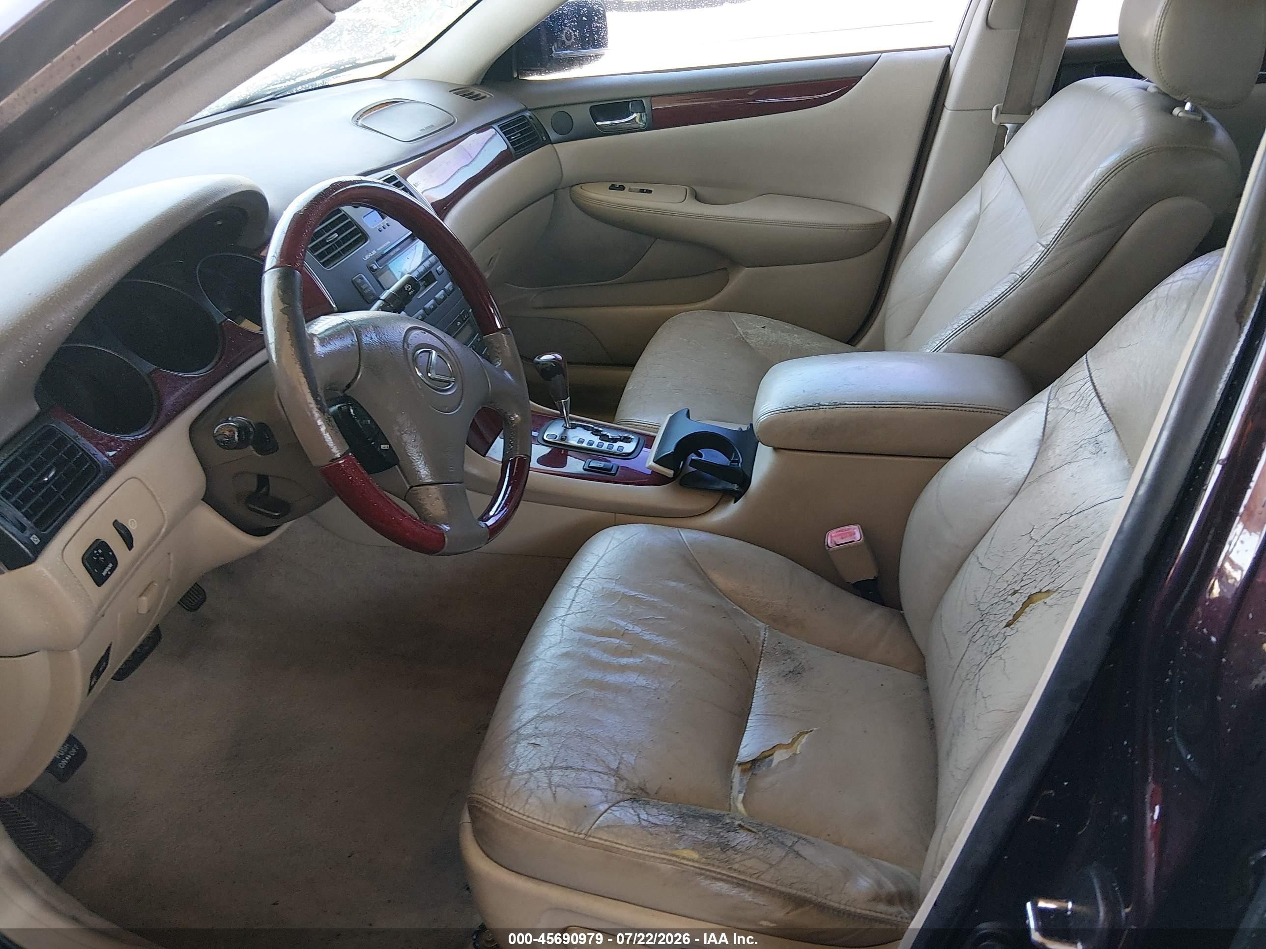 2004 Lexus Es 330   Purple vin: JTHBA30G845052858
