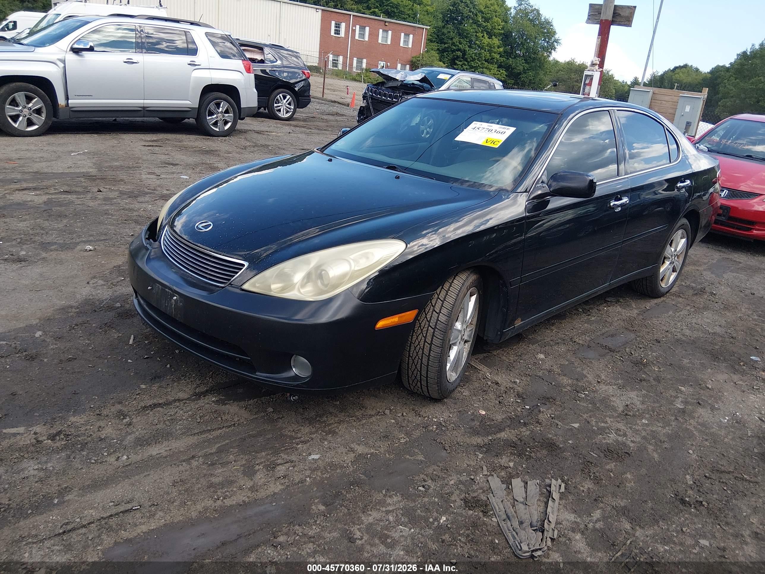 2005 Lexus Es 330   Black vin: JTHBA30G855065904