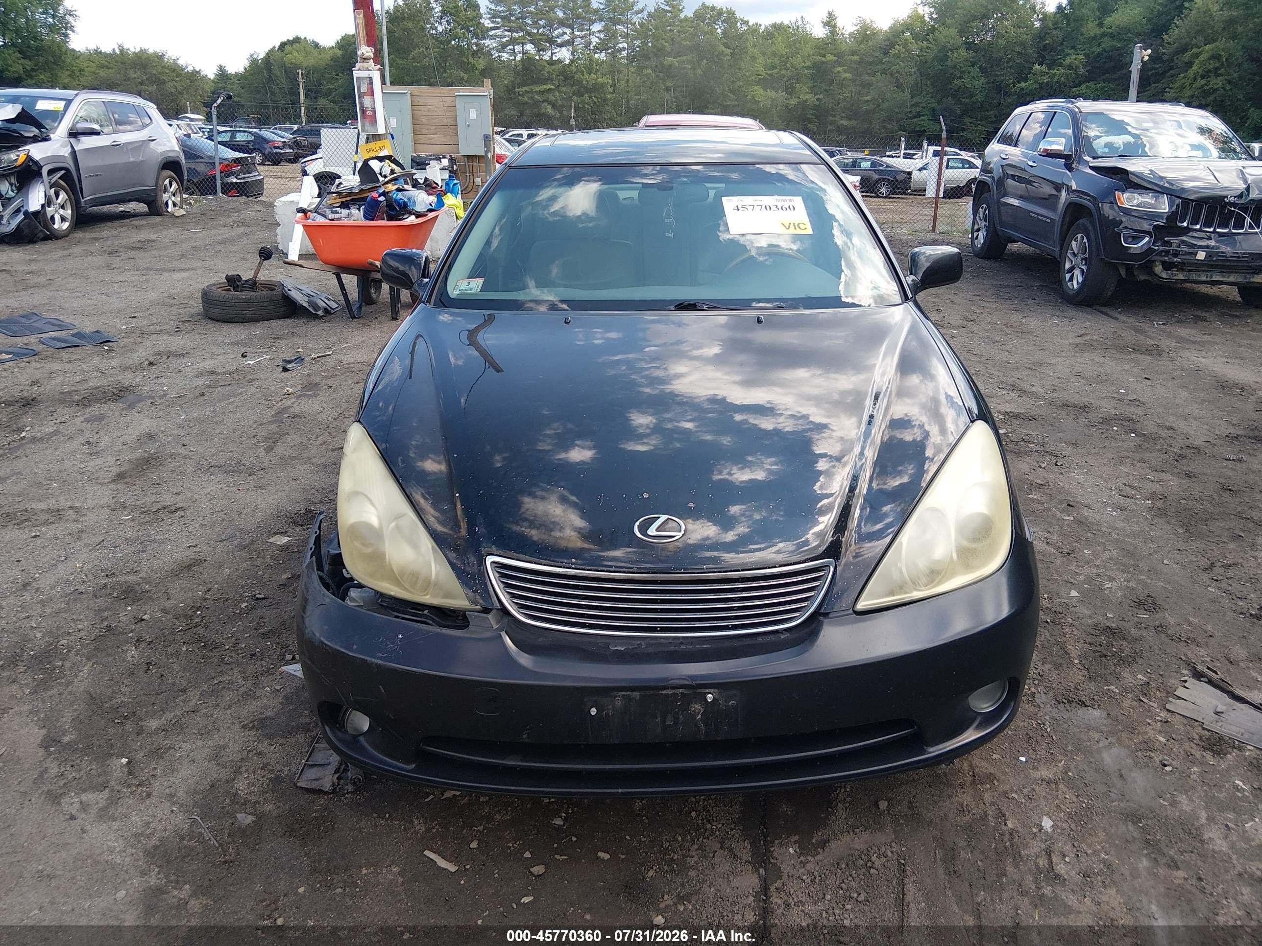 2005 Lexus Es 330   Black vin: JTHBA30G855065904