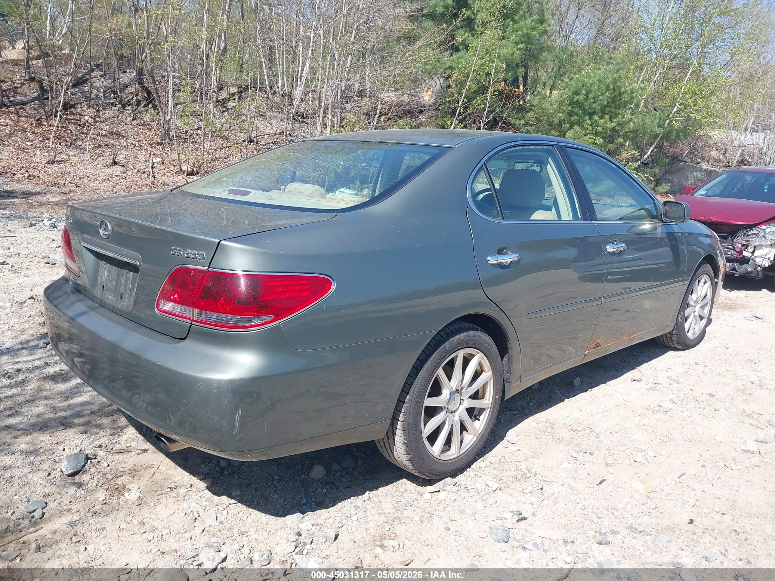 2005 Lexus Es 330   Green vin: JTHBA30G855093136