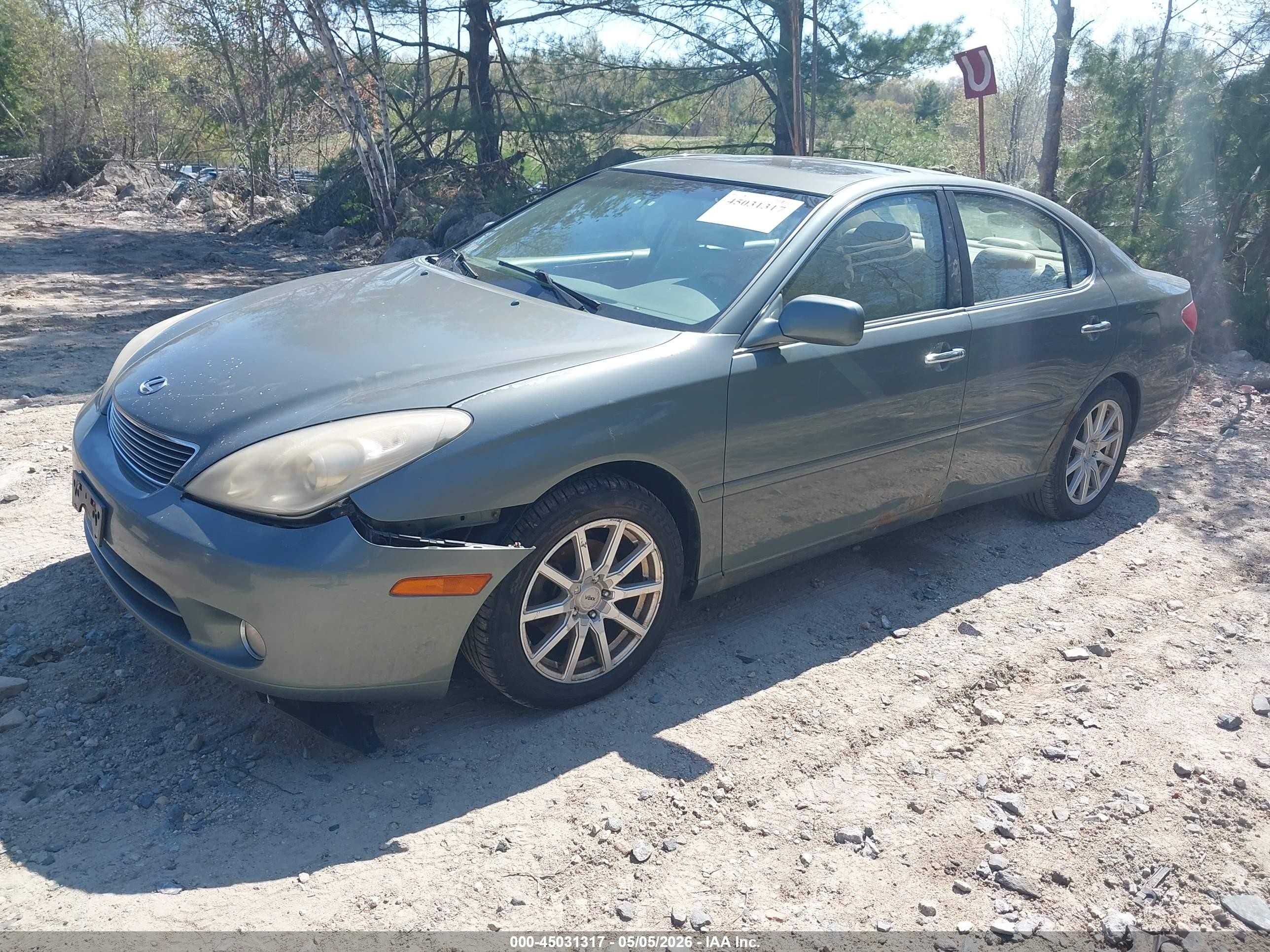 2005 Lexus Es 330   Green vin: JTHBA30G855093136
