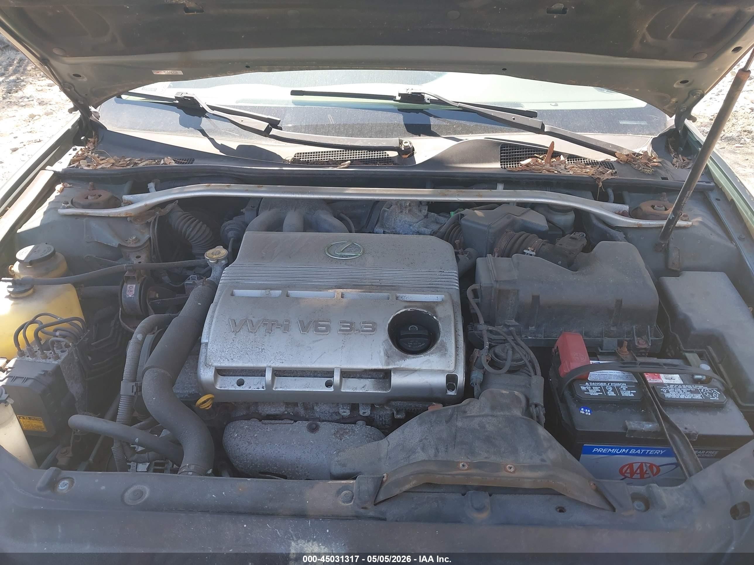 2005 Lexus Es 330   Green vin: JTHBA30G855093136