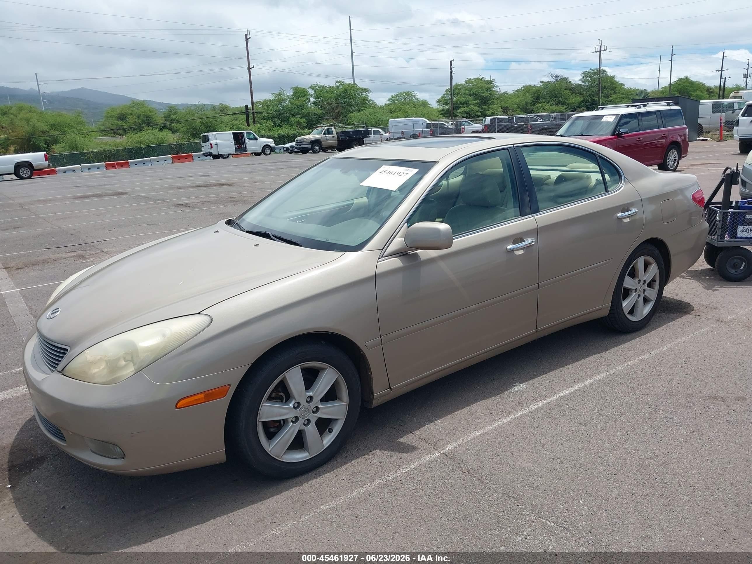 2005 Lexus Es 330   Gold vin: JTHBA30G855095601
