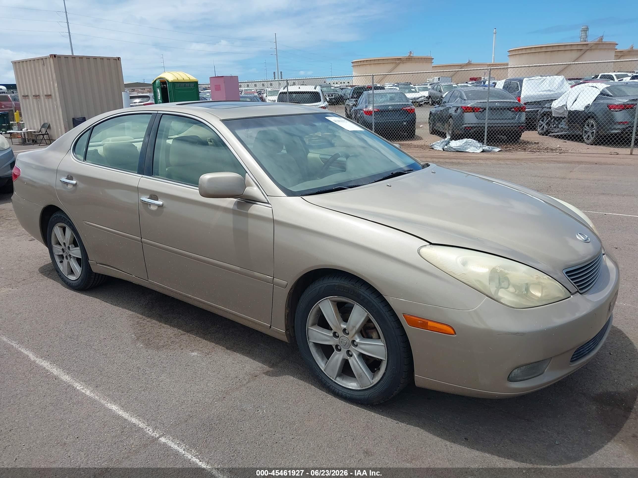 2005 Lexus Es 330   Gold vin: JTHBA30G855095601