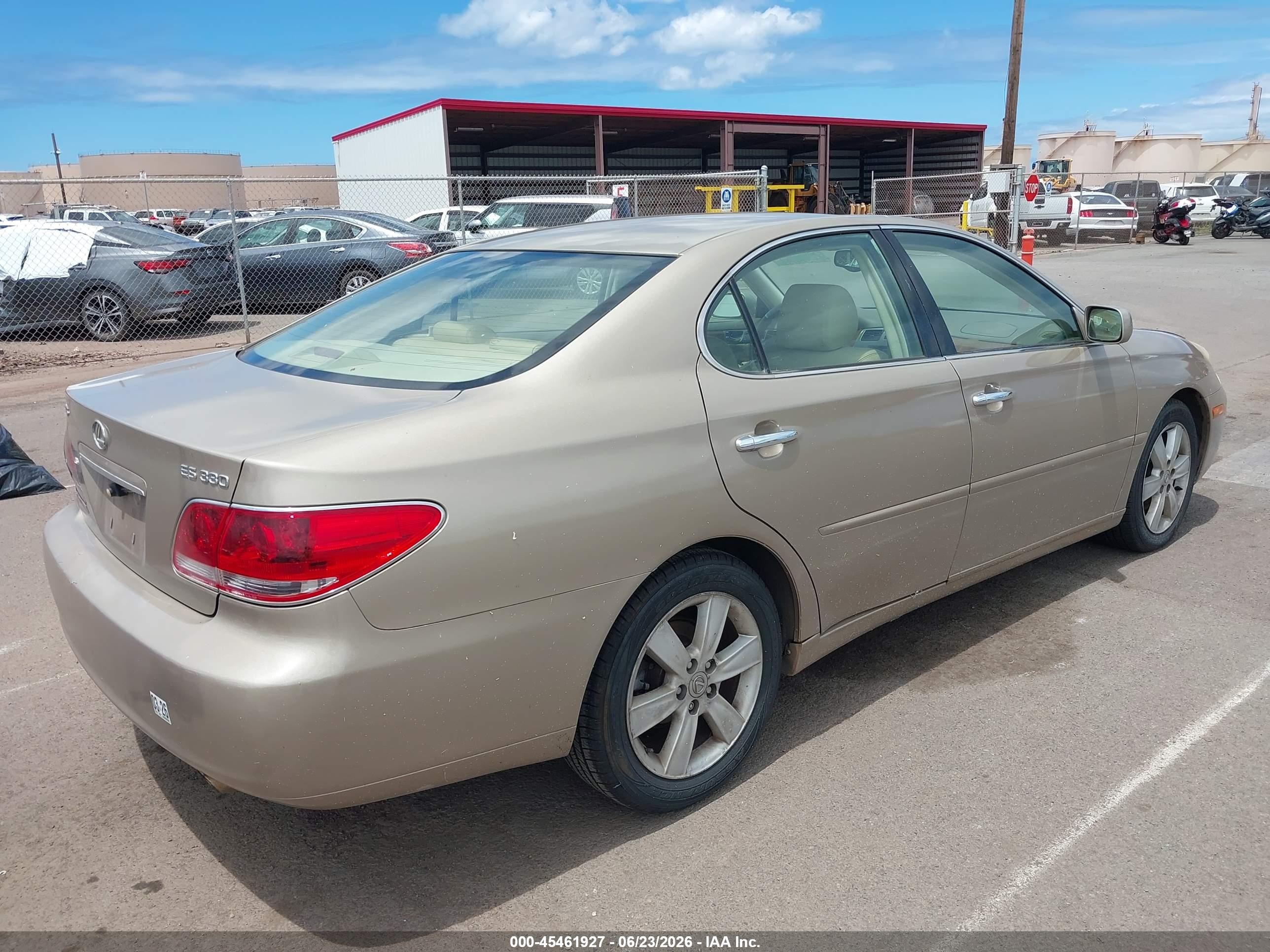 2005 Lexus Es 330   Gold vin: JTHBA30G855095601