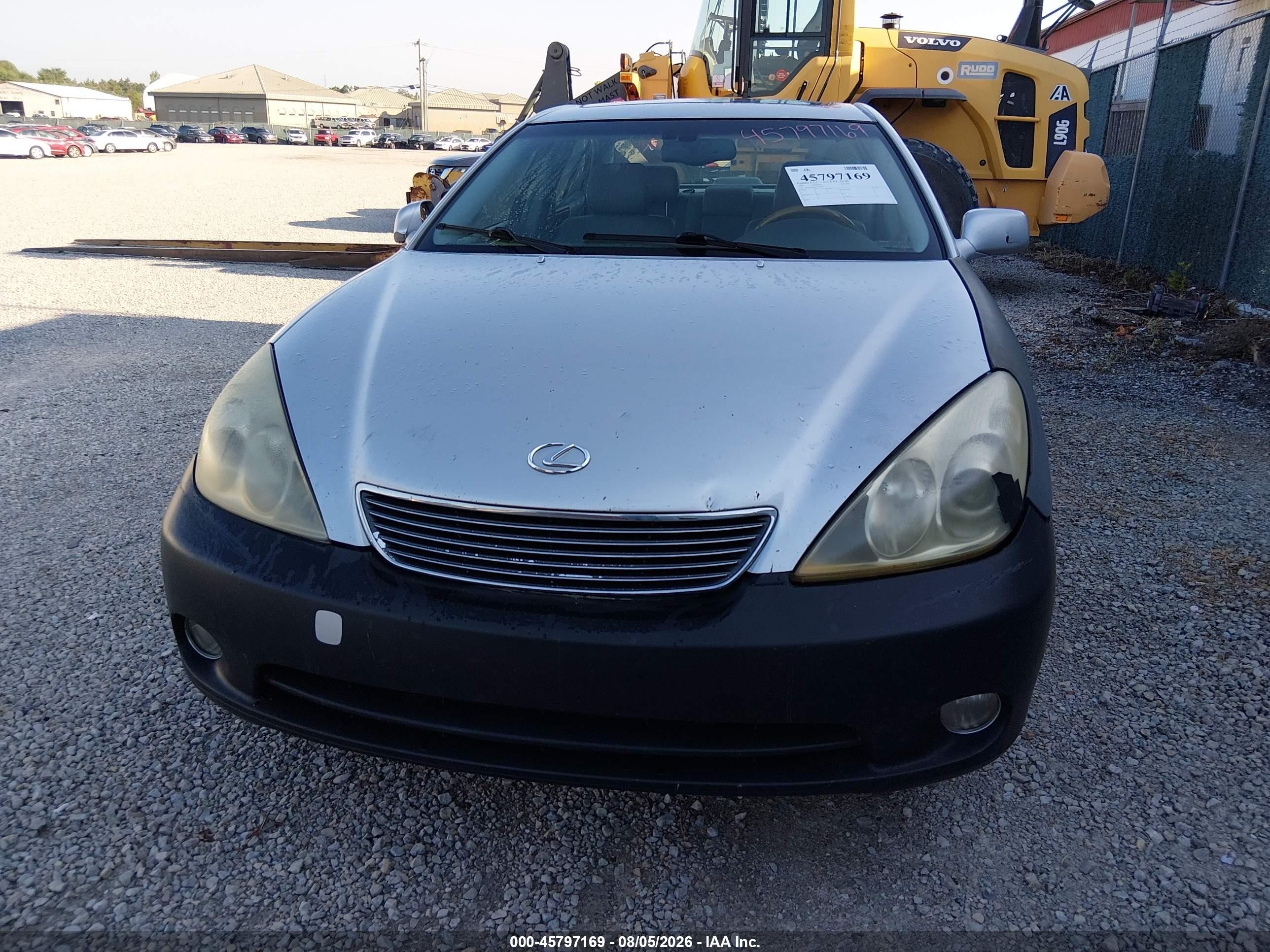 2005 Lexus Es 330 Silver vin: JTHBA30G855100487