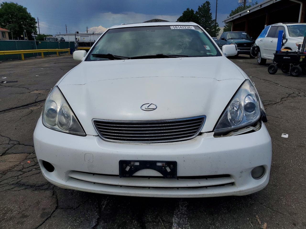 2005 Lexus Es 330 White vin: JTHBA30G855103972