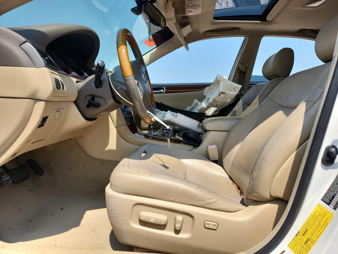 2005 Lexus Es 330 White vin: JTHBA30G855111294