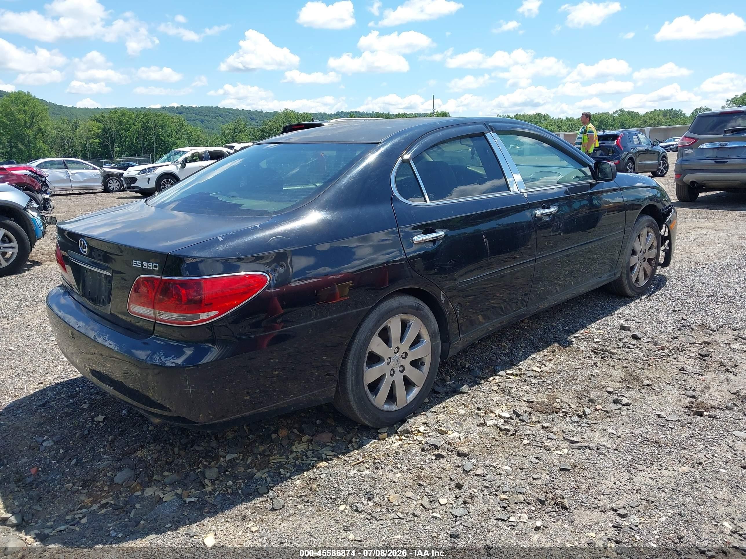 2005 Lexus Es 330   Черный vin: JTHBA30G855121596
