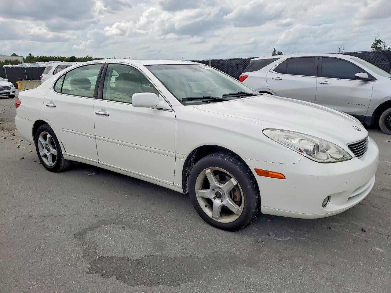2005 Lexus Es 330 White vin: JTHBA30G855126958