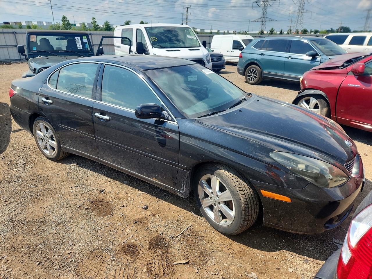 2005 Lexus Es 330 Black vin: JTHBA30G855127432