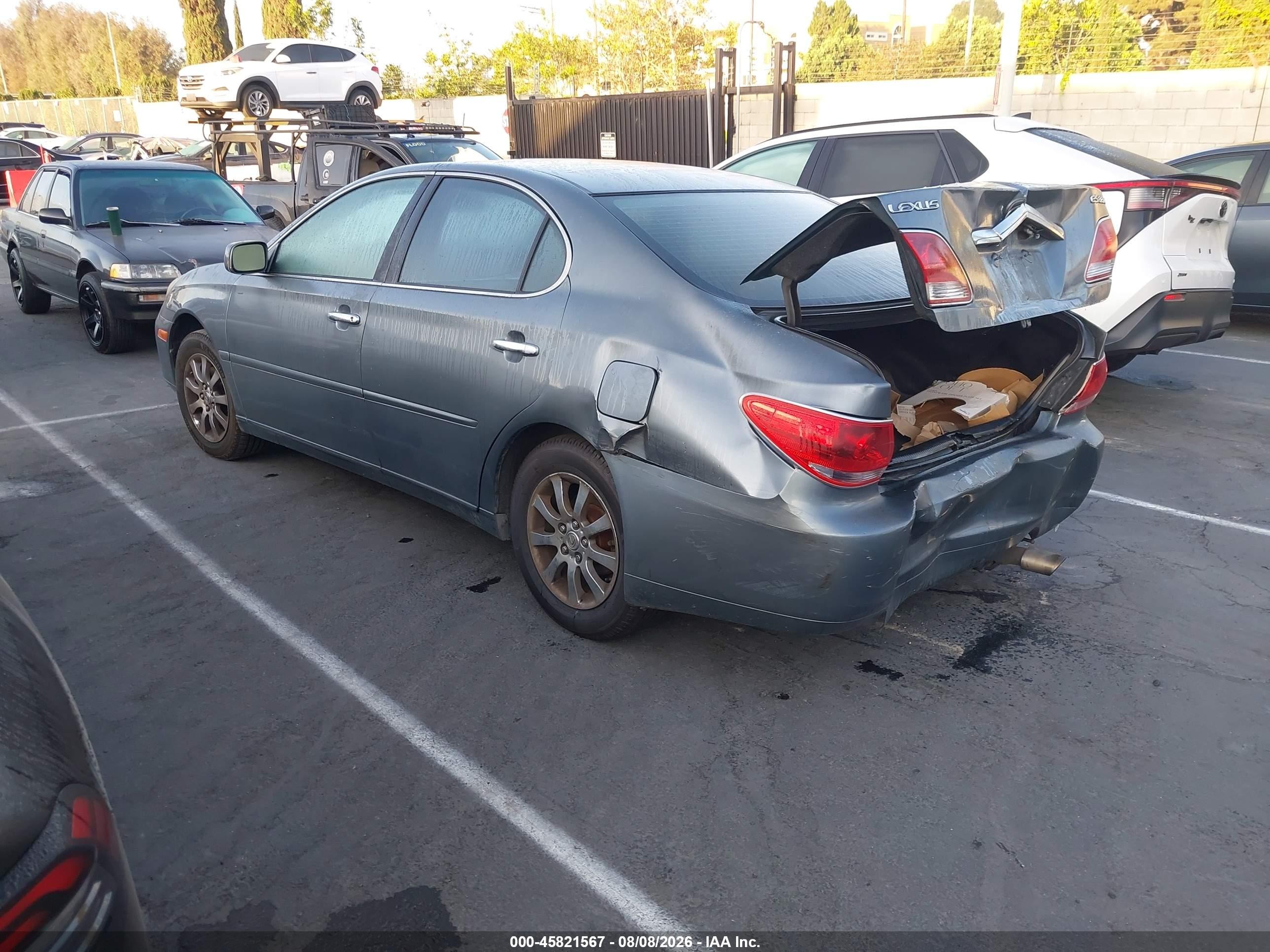 2005 Lexus Es 330 Gray vin: JTHBA30G855131660