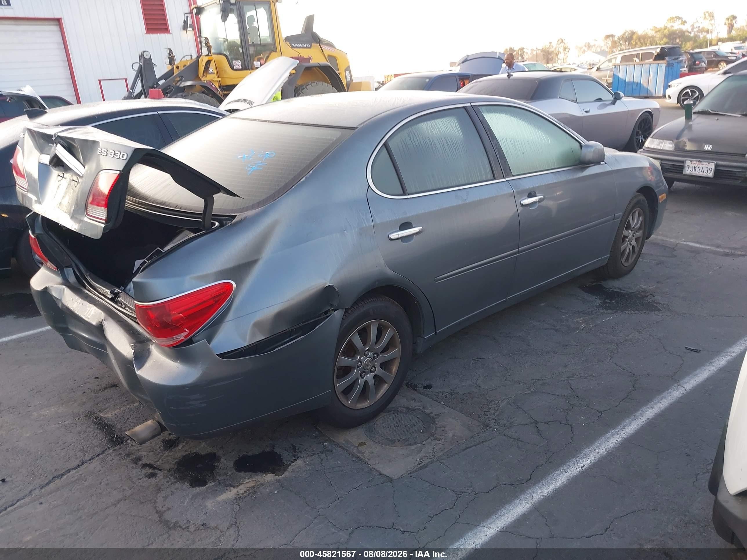 2005 Lexus Es 330 Gray vin: JTHBA30G855131660