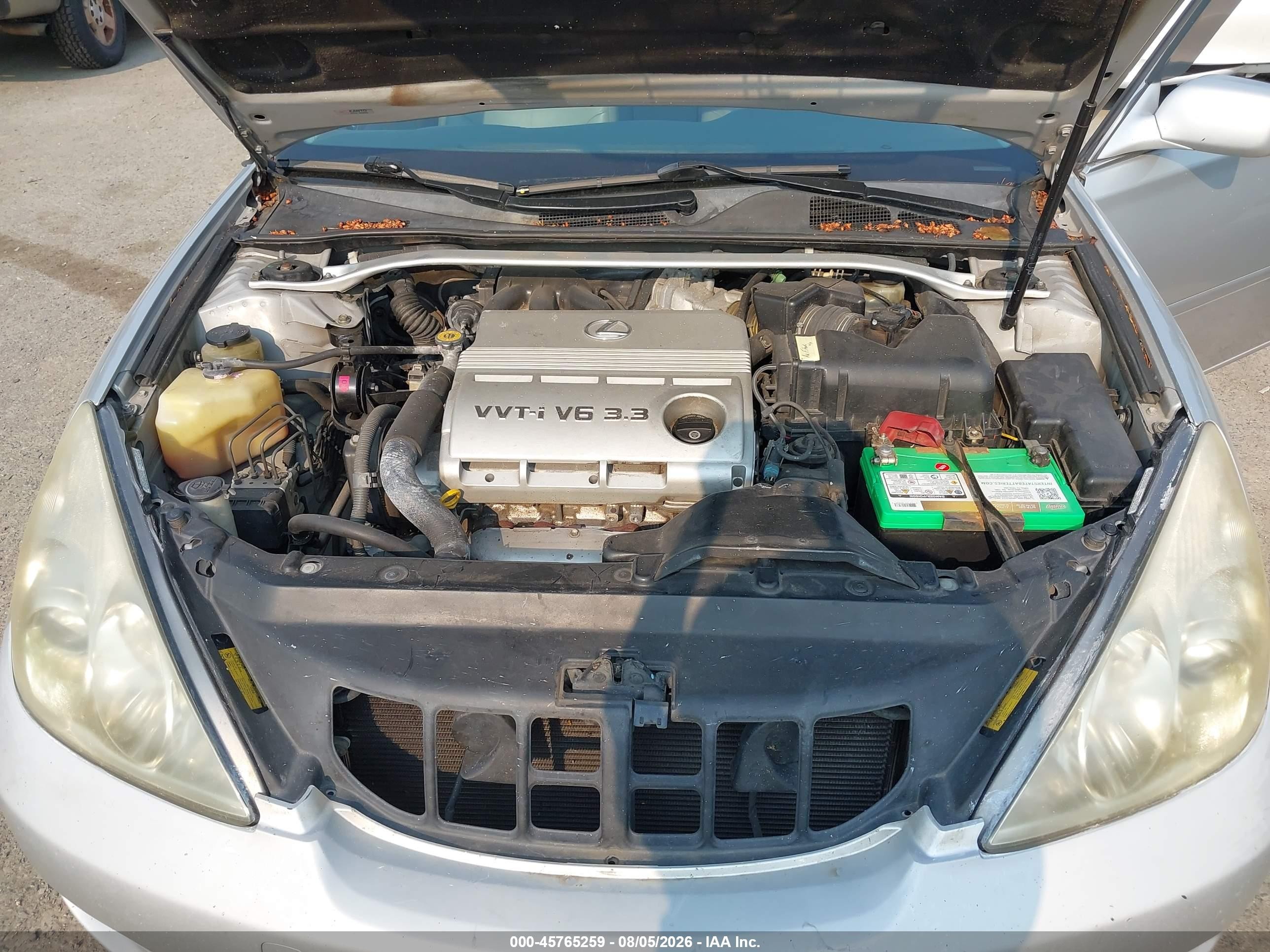 2006 Lexus Es 330   Silver vin: JTHBA30G865171478