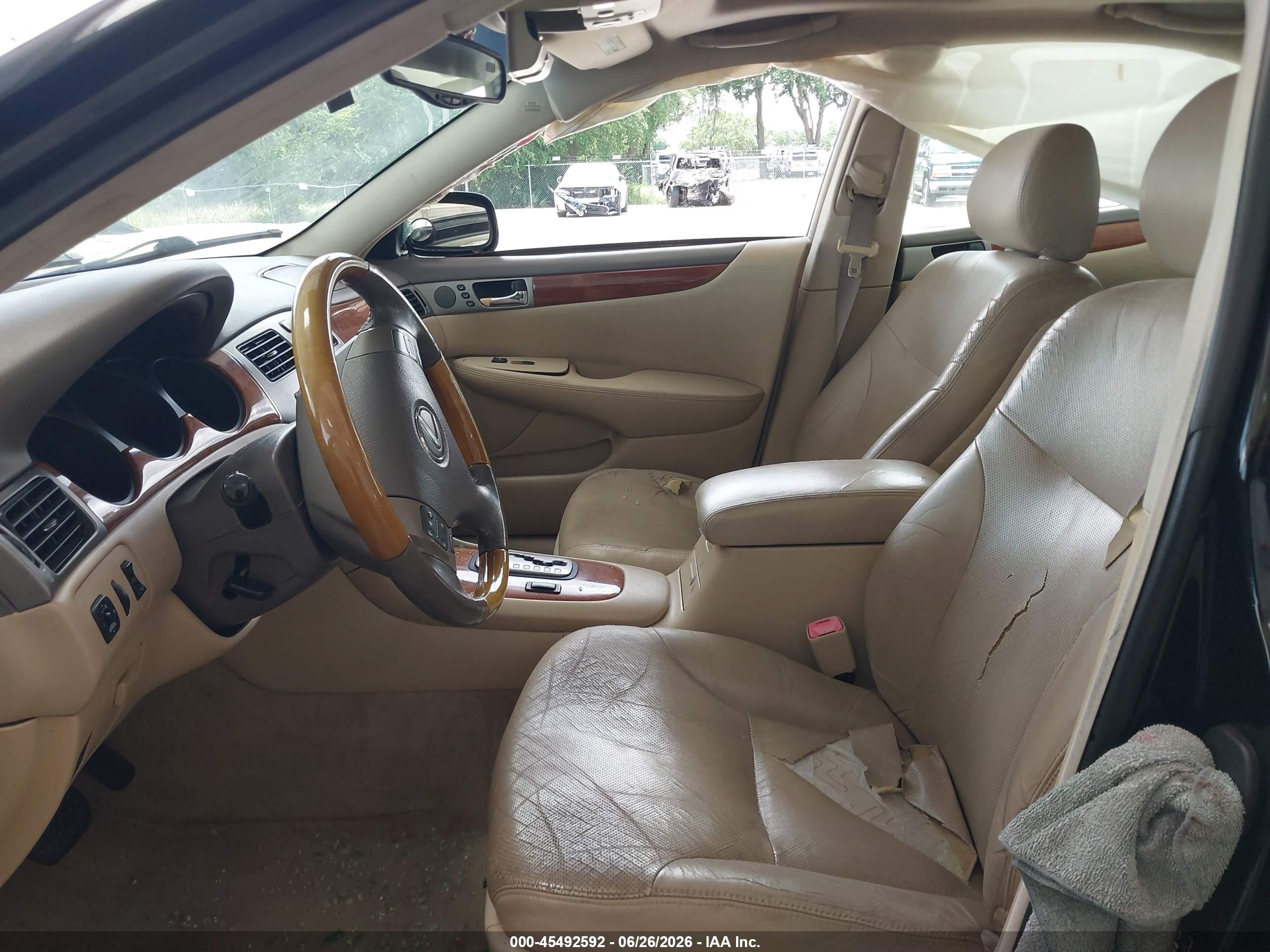 2006 Lexus Es 330 Black vin: JTHBA30G865174168