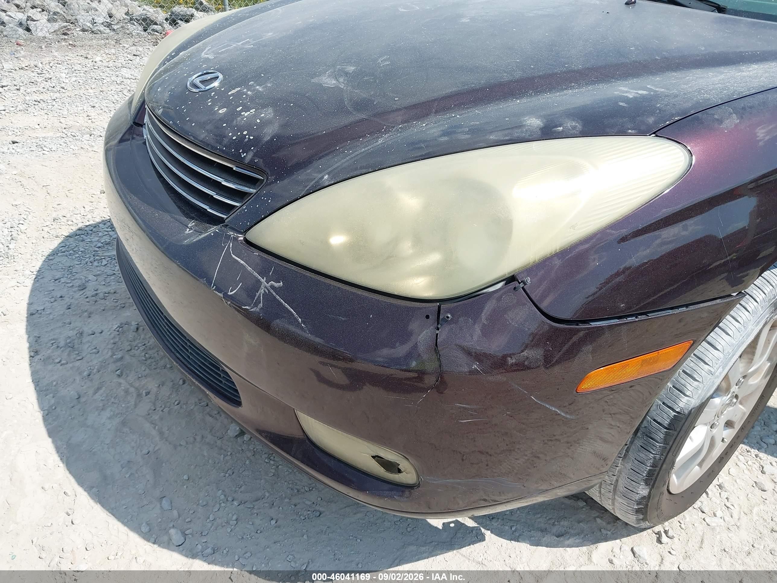 2004 Lexus Es 330   Maroon vin: JTHBA30G945009355