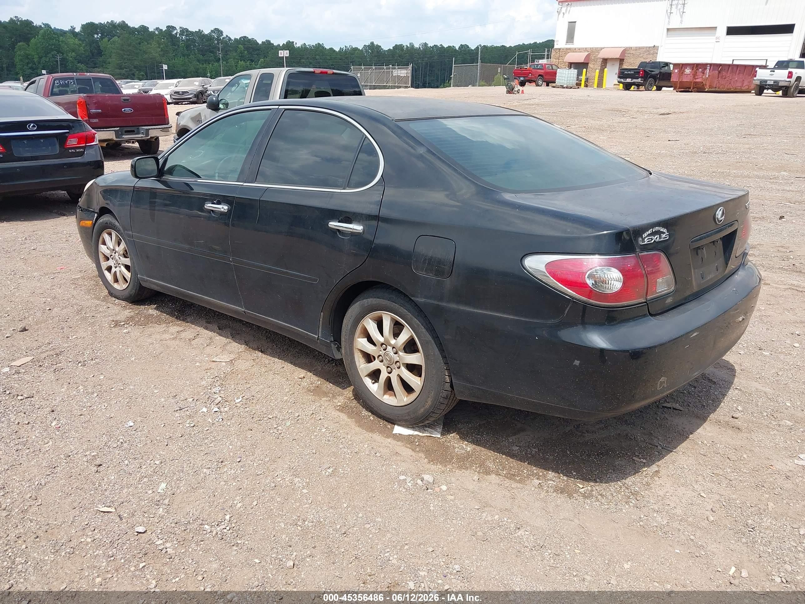 2004 Lexus Es 330   Black vin: JTHBA30G945009985